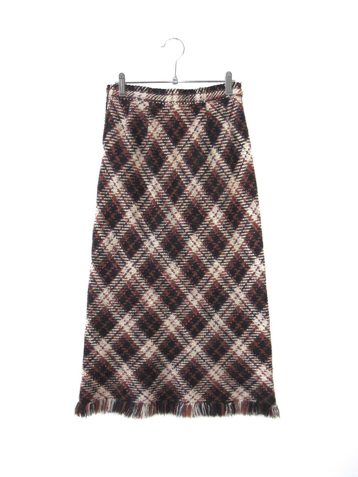 bias check fringe skirt