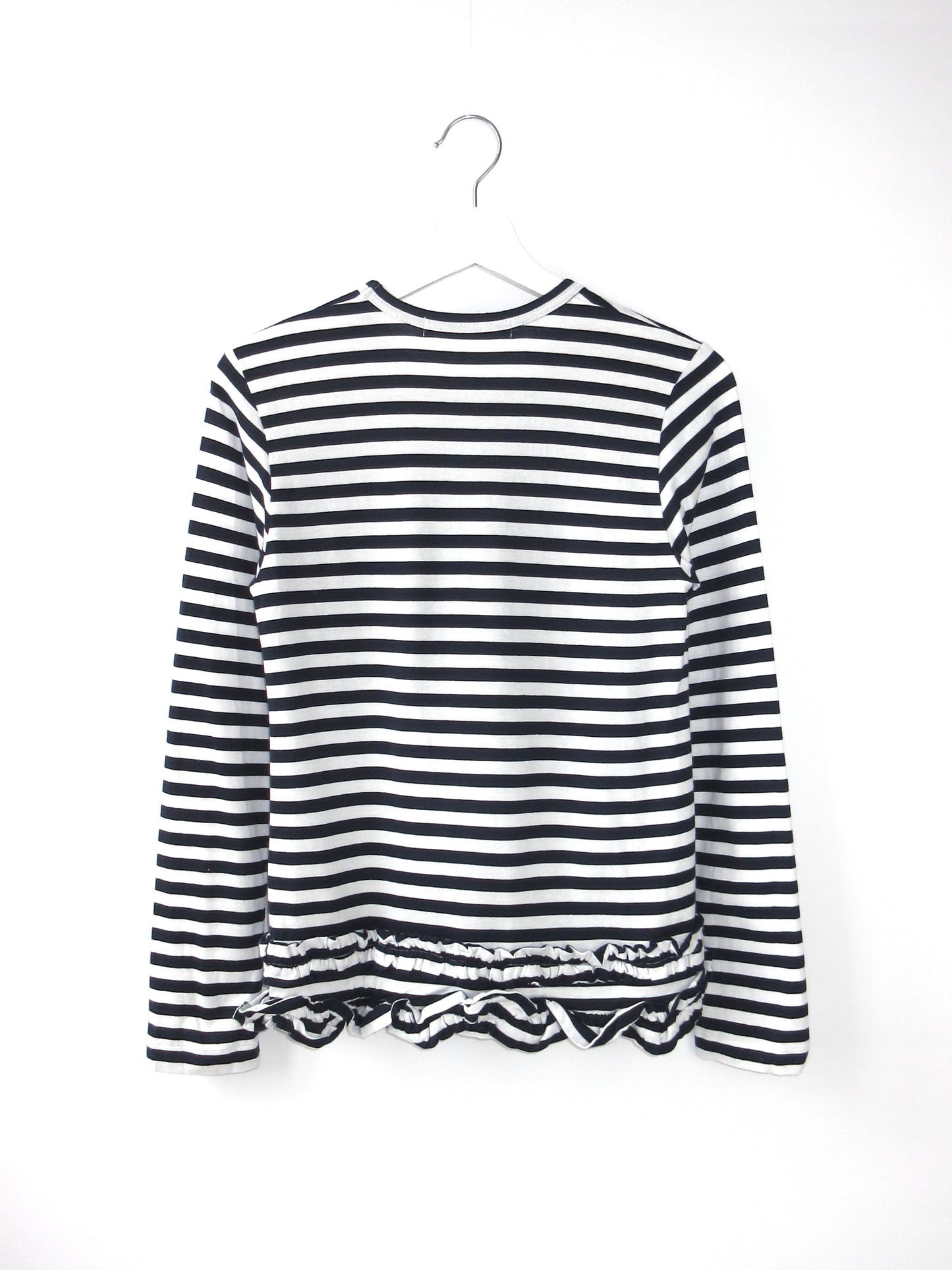 COMME des GARÇONS stripe frill longsleeve