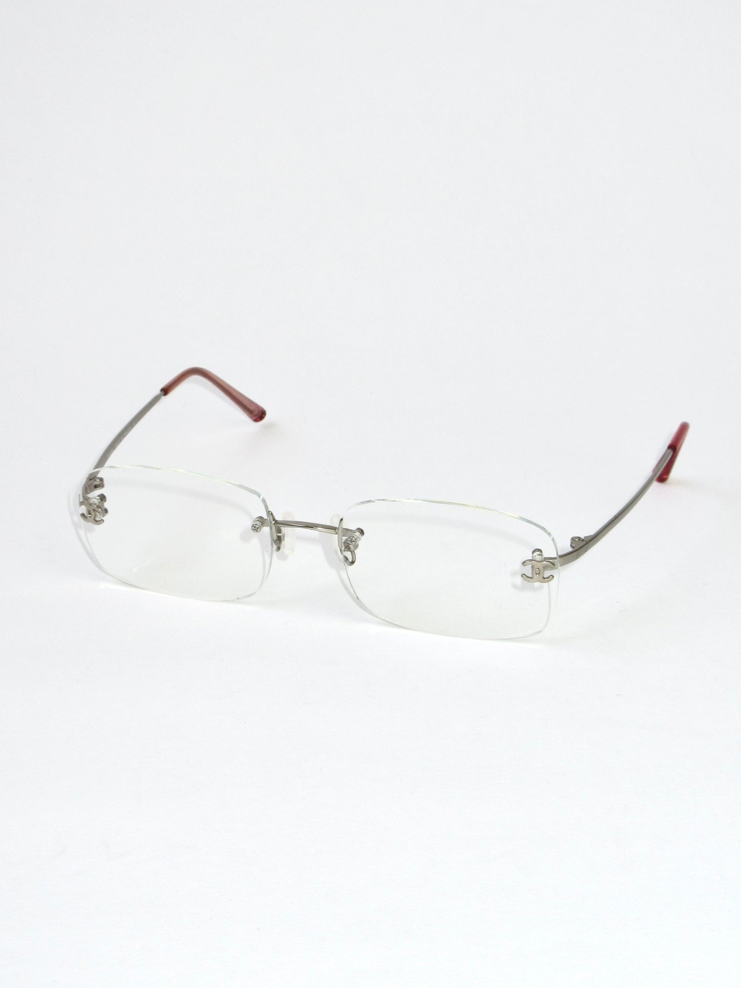 CHANEL rimless glasses