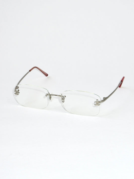 CHANEL rimless glasses