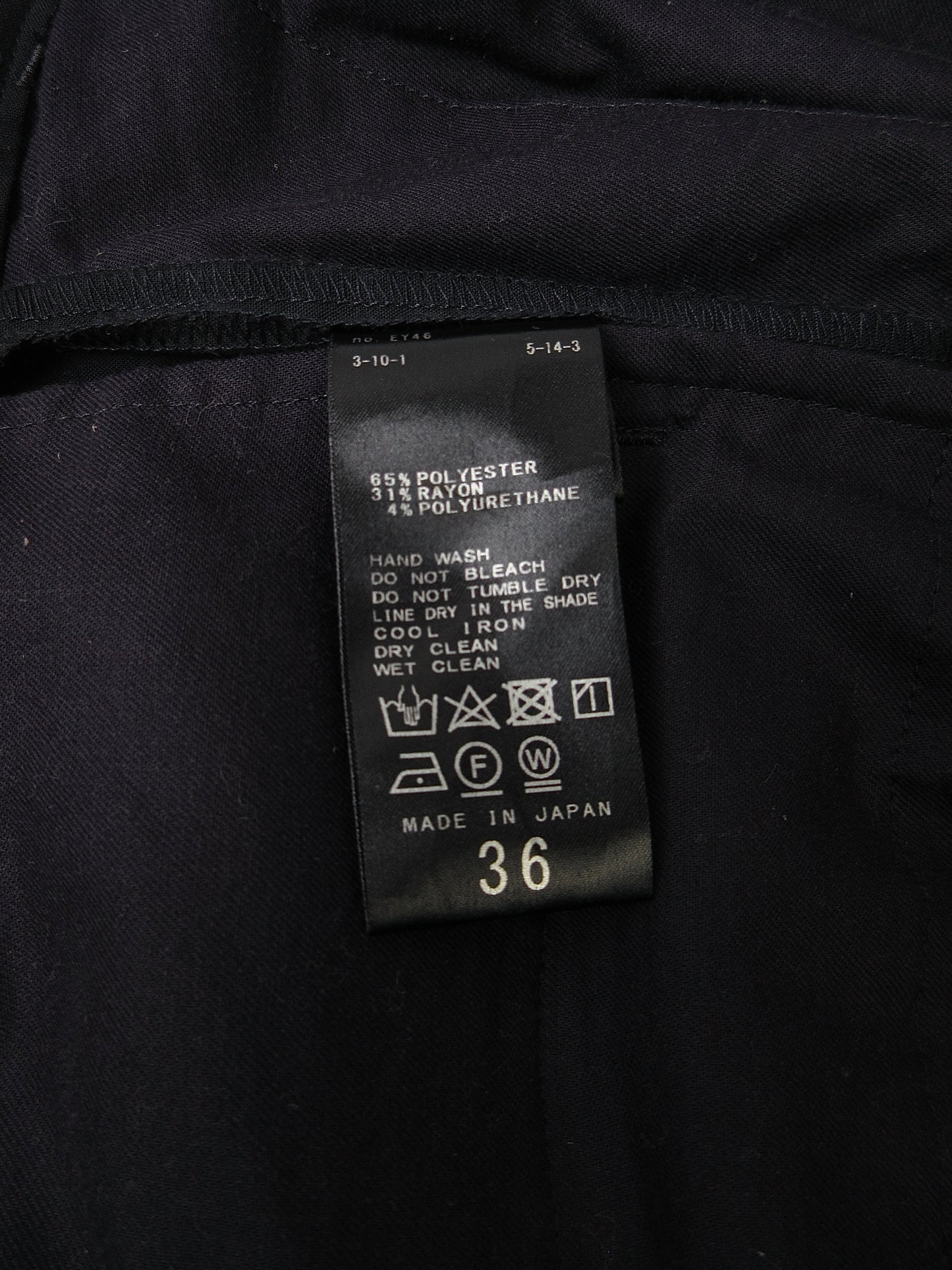 dark navy two tuck wide pants