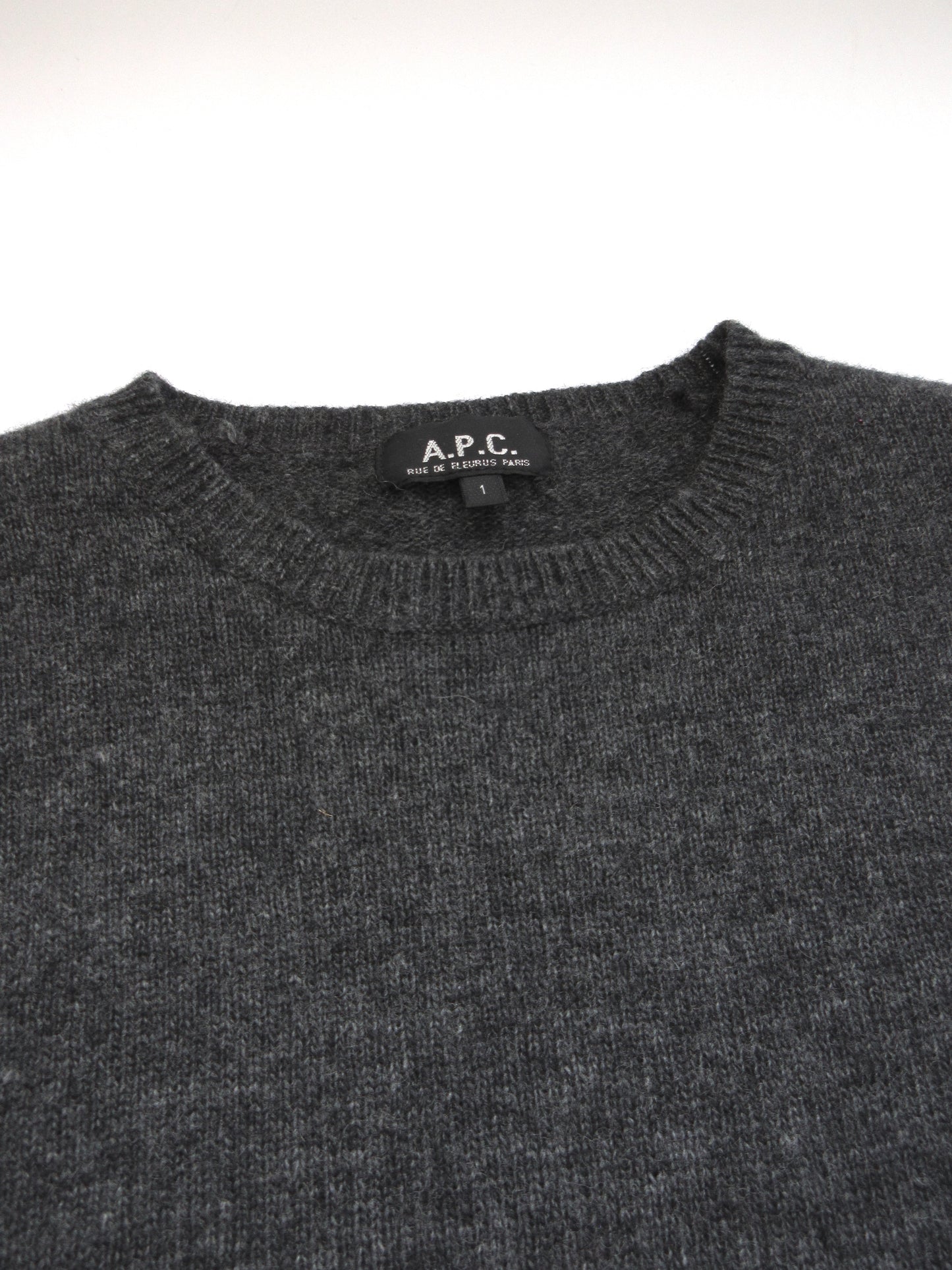 A.P.C. charcoal gray knit