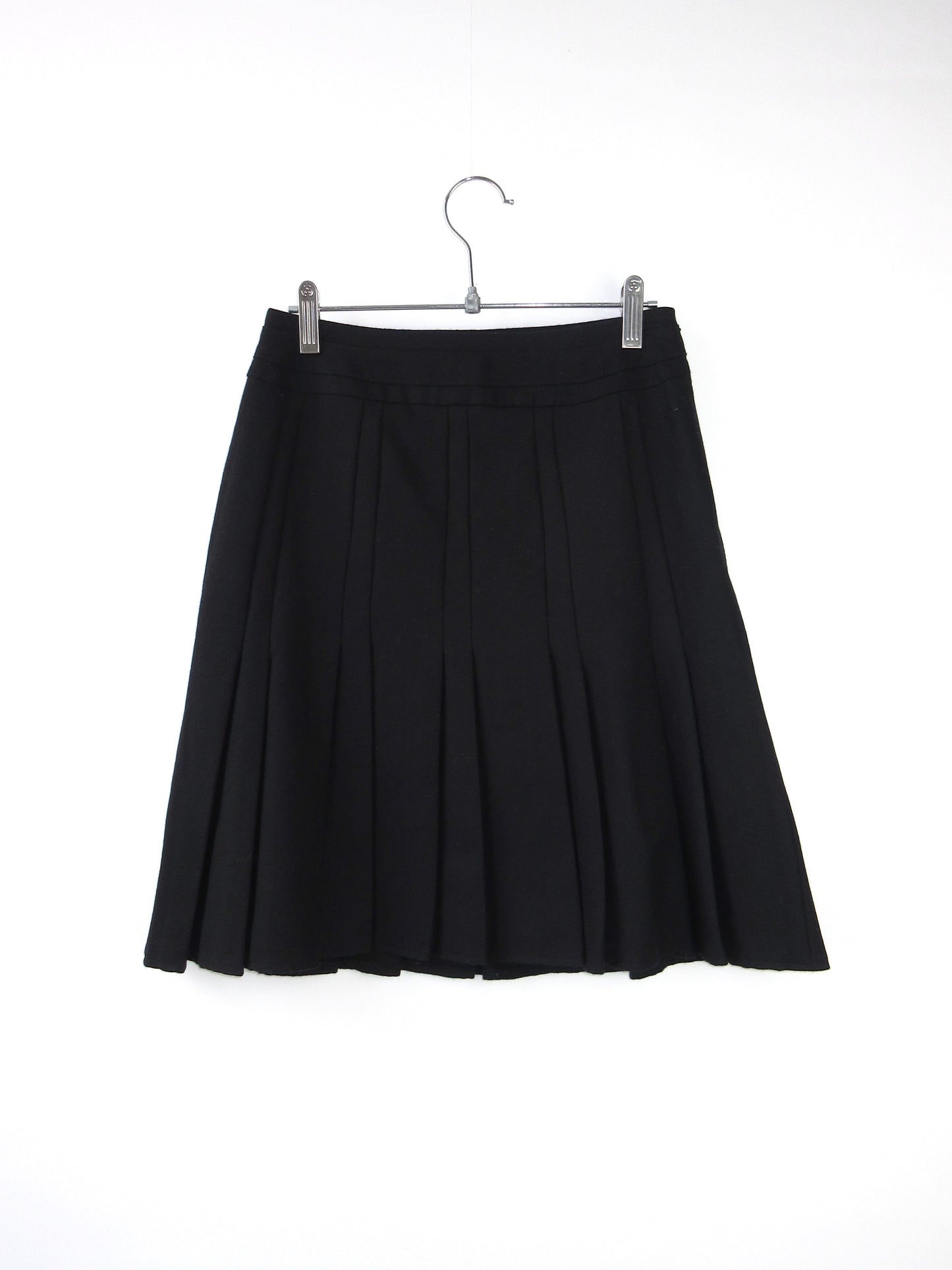 wool pleats skirt