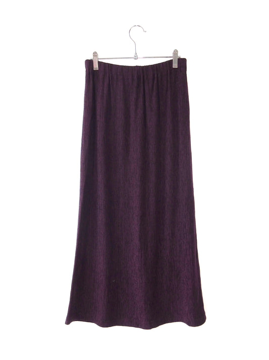 purple long skirt