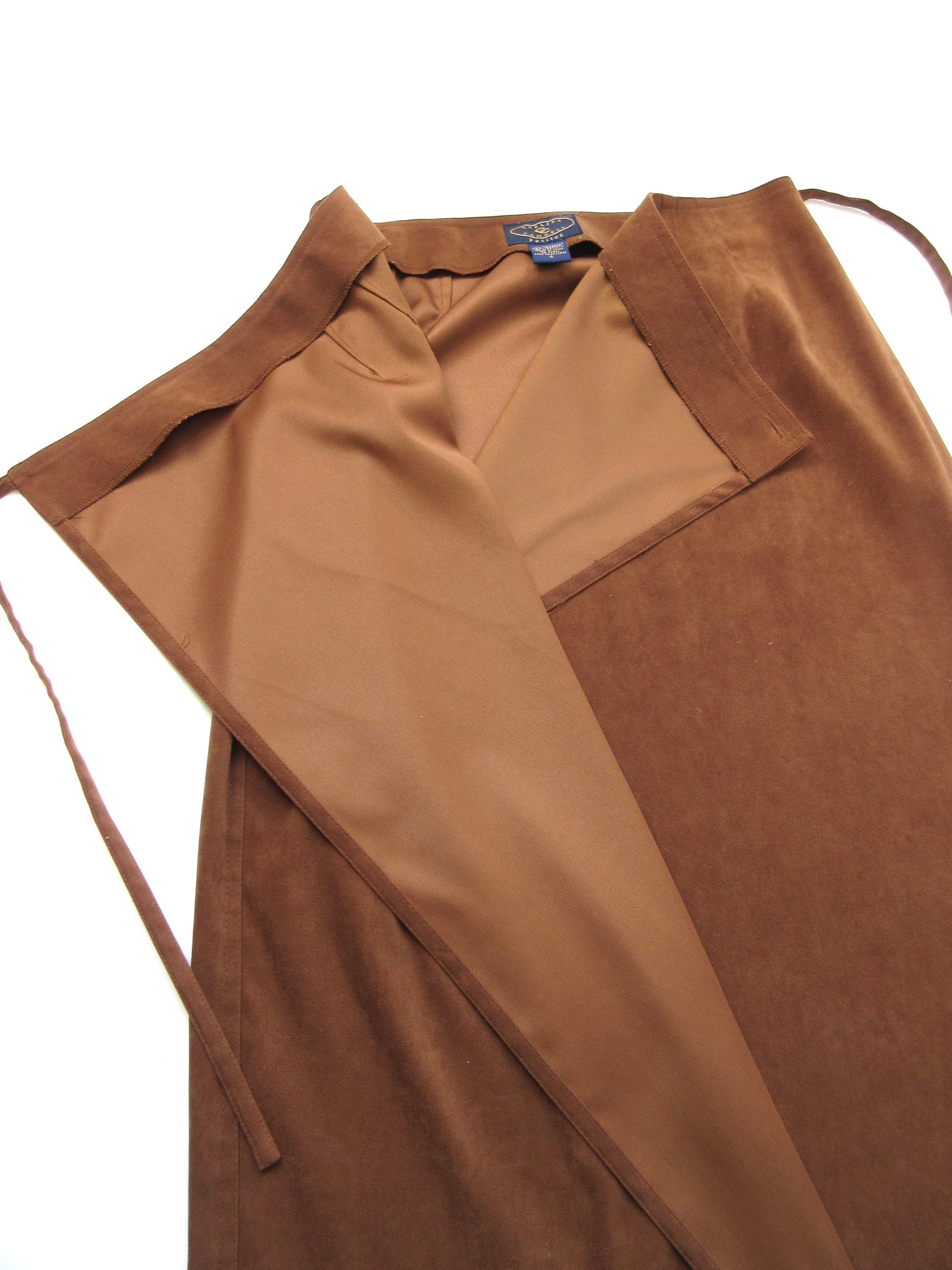 suede style wrap skirt