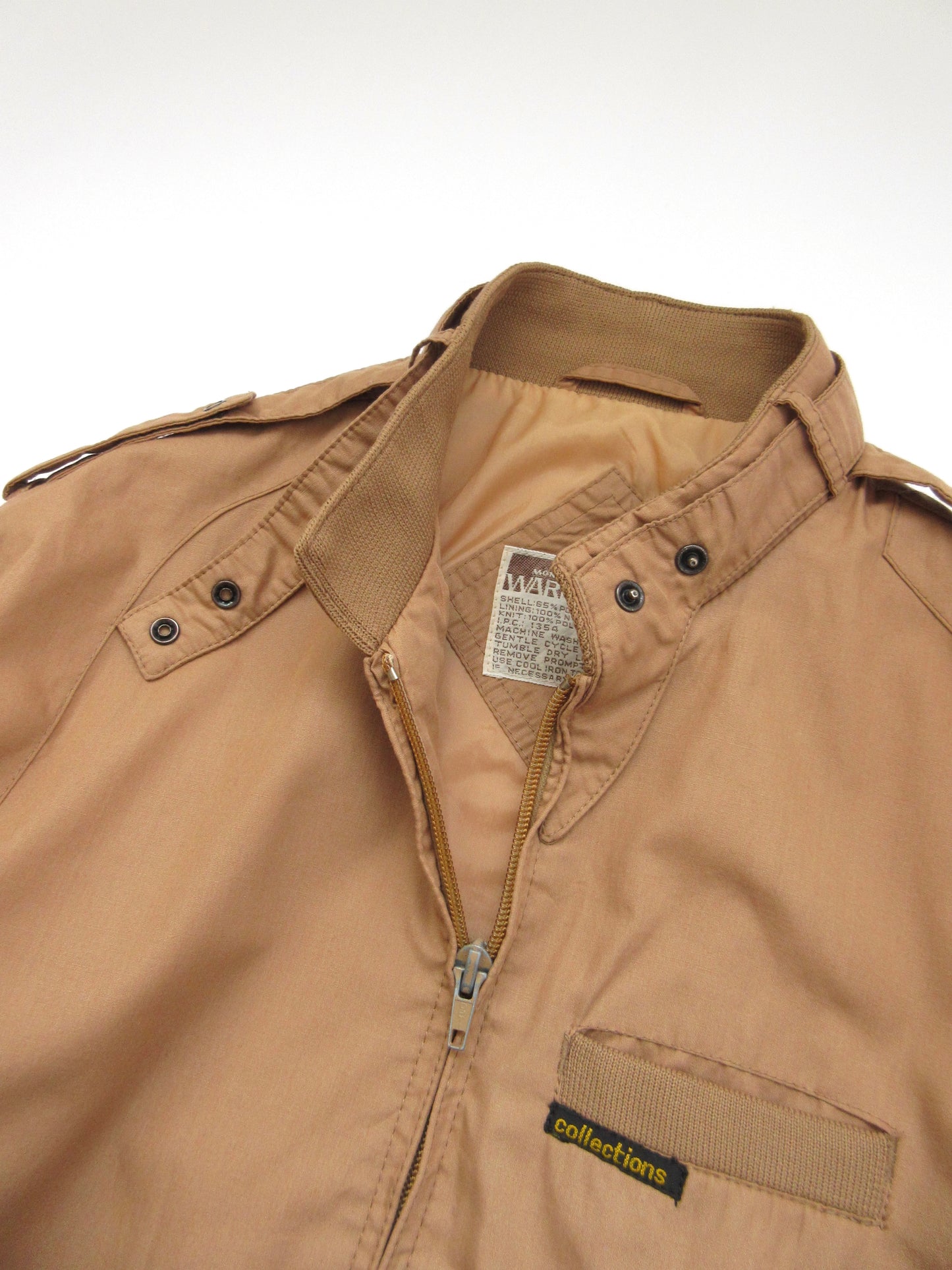 【used】camel bomber jacket
