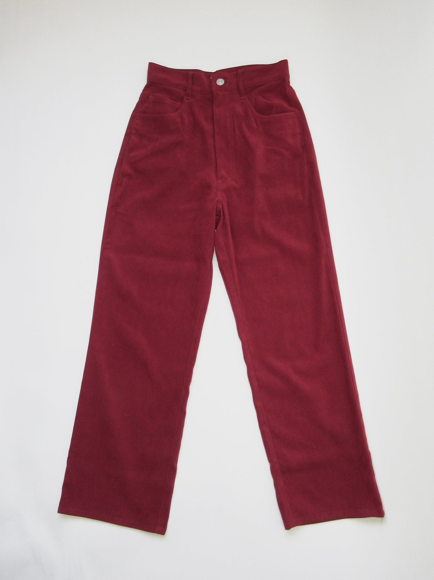 【used】velveteen red pants