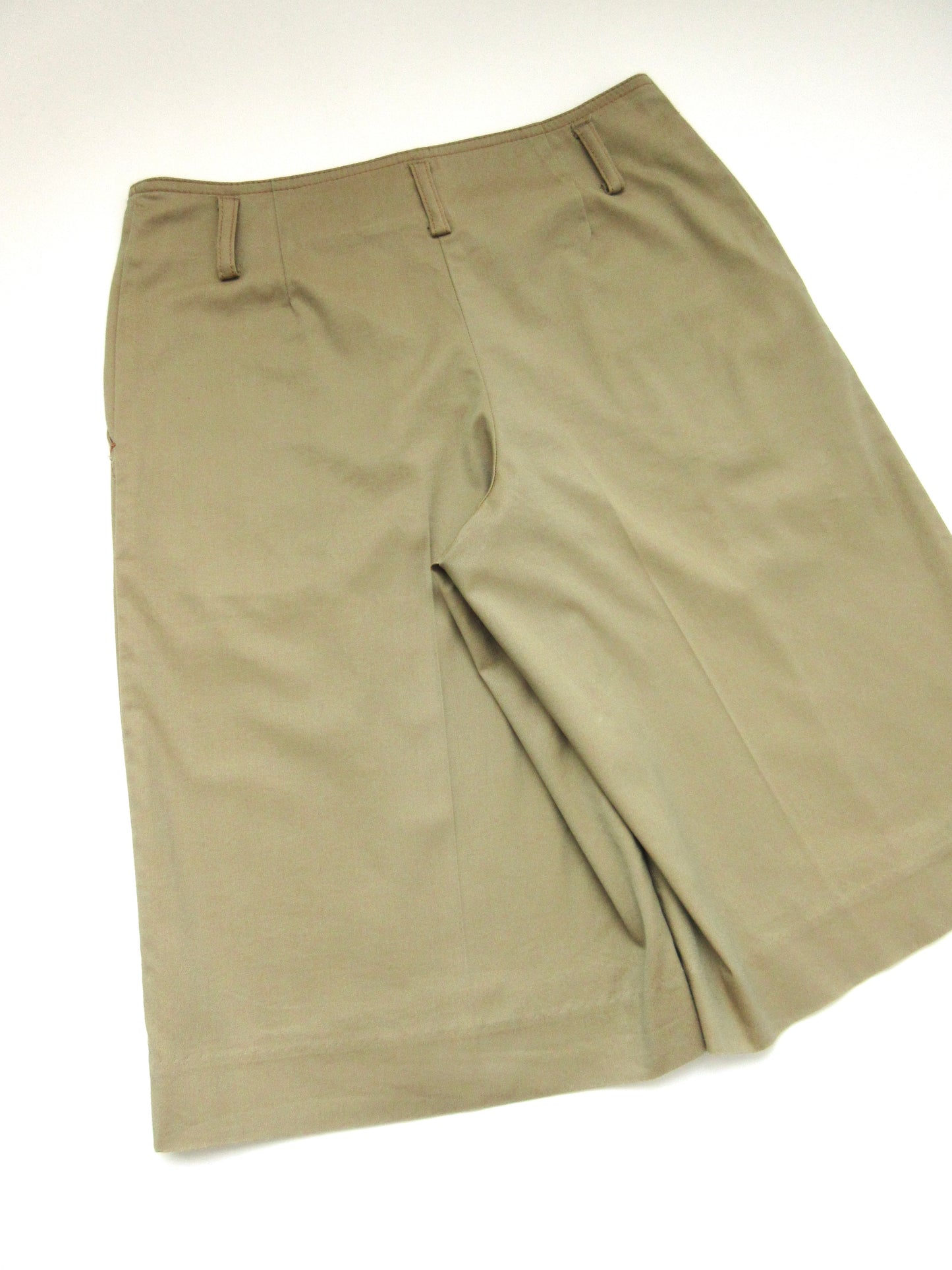 【used】chambray khaki bermuda pants