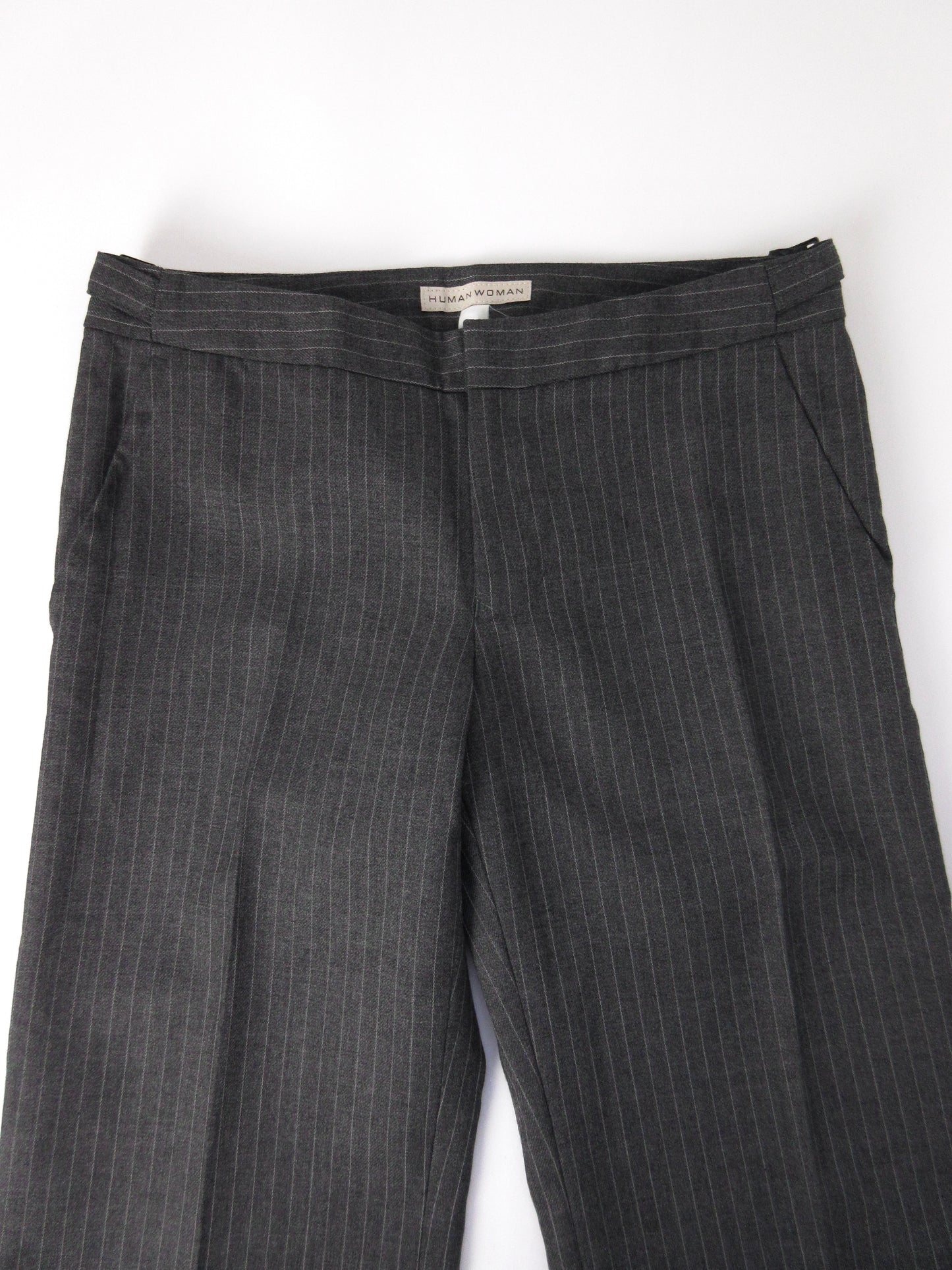 gray stripe slacks