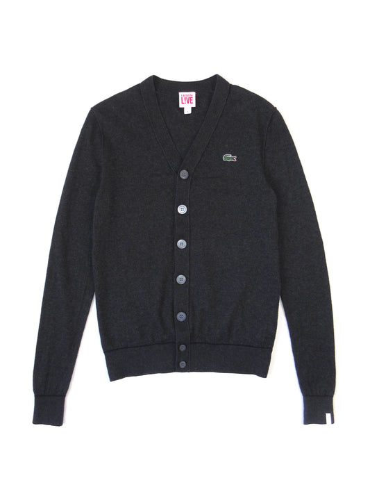 LACOSTE design charcoal cardigan