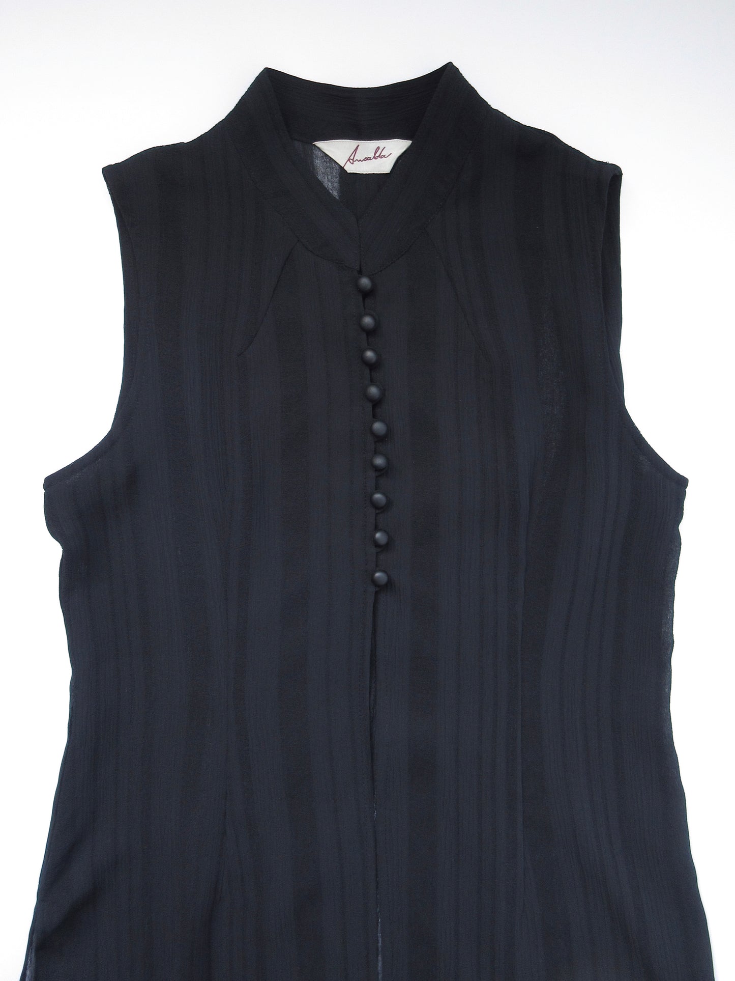 【used】china collar sleeveless top