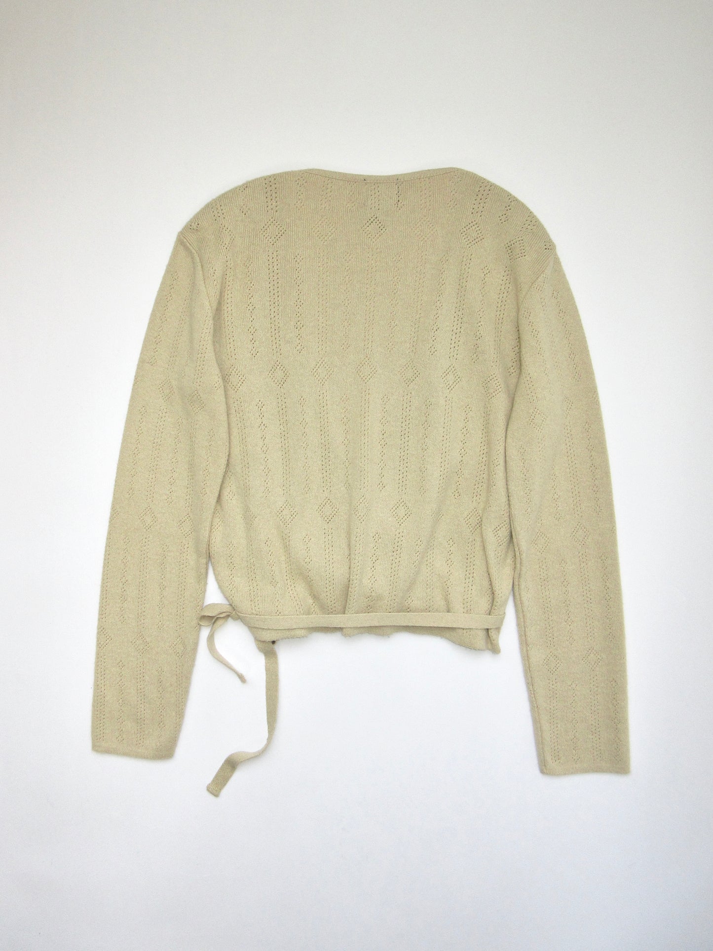 【used】cotton crochet cachecoeur cardigan