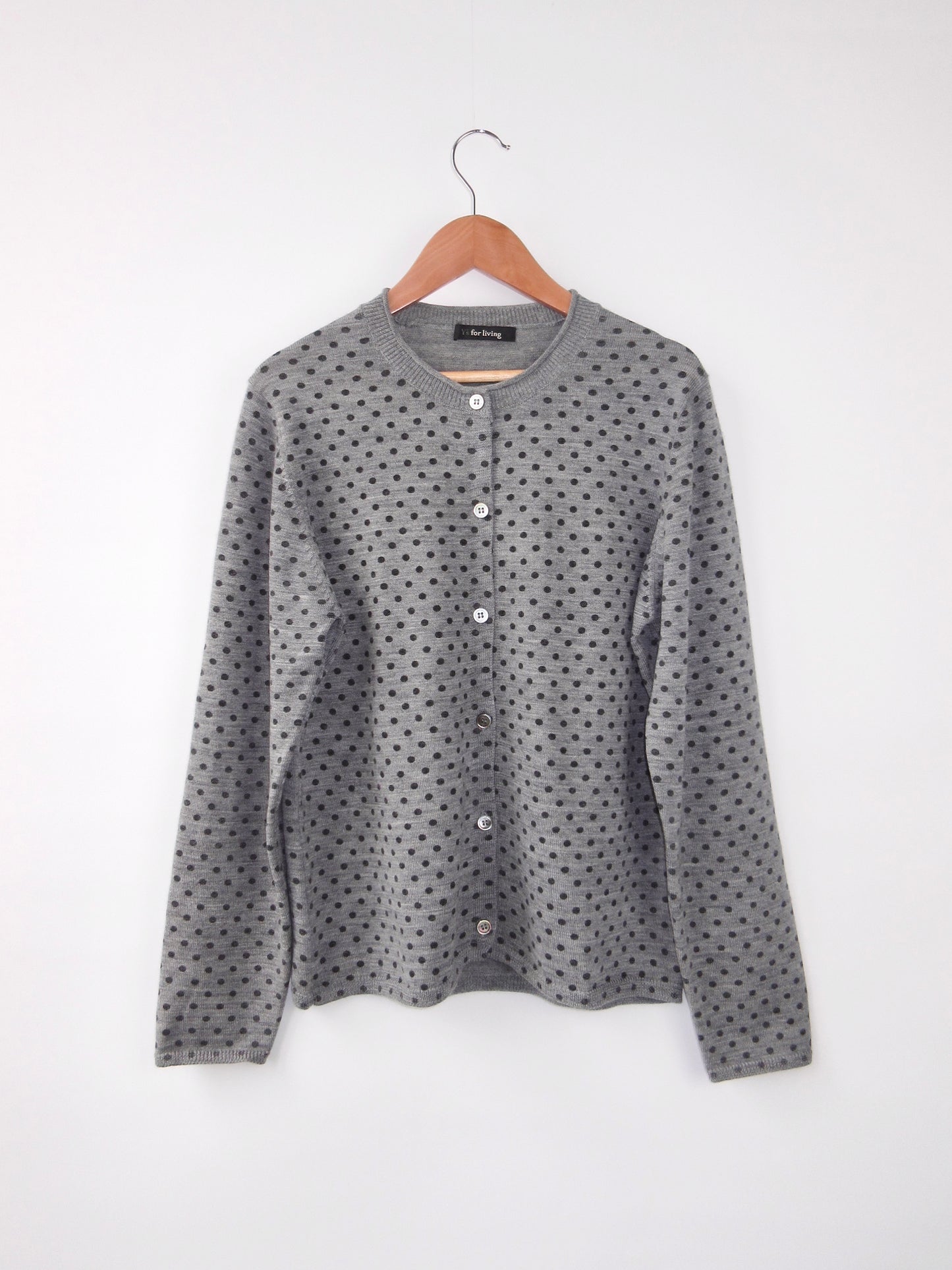 Y's for living polka dot cardigan