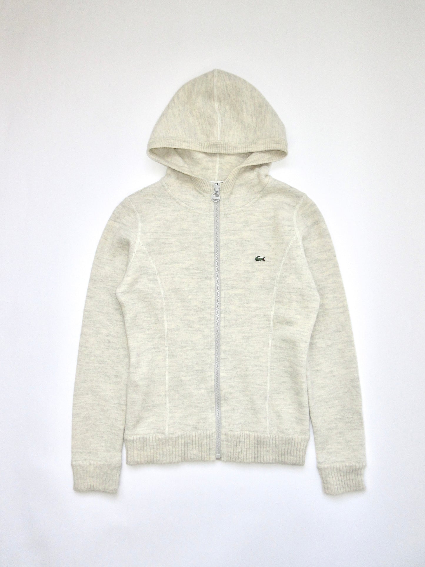 LACOSTE wool zip-up hoodie