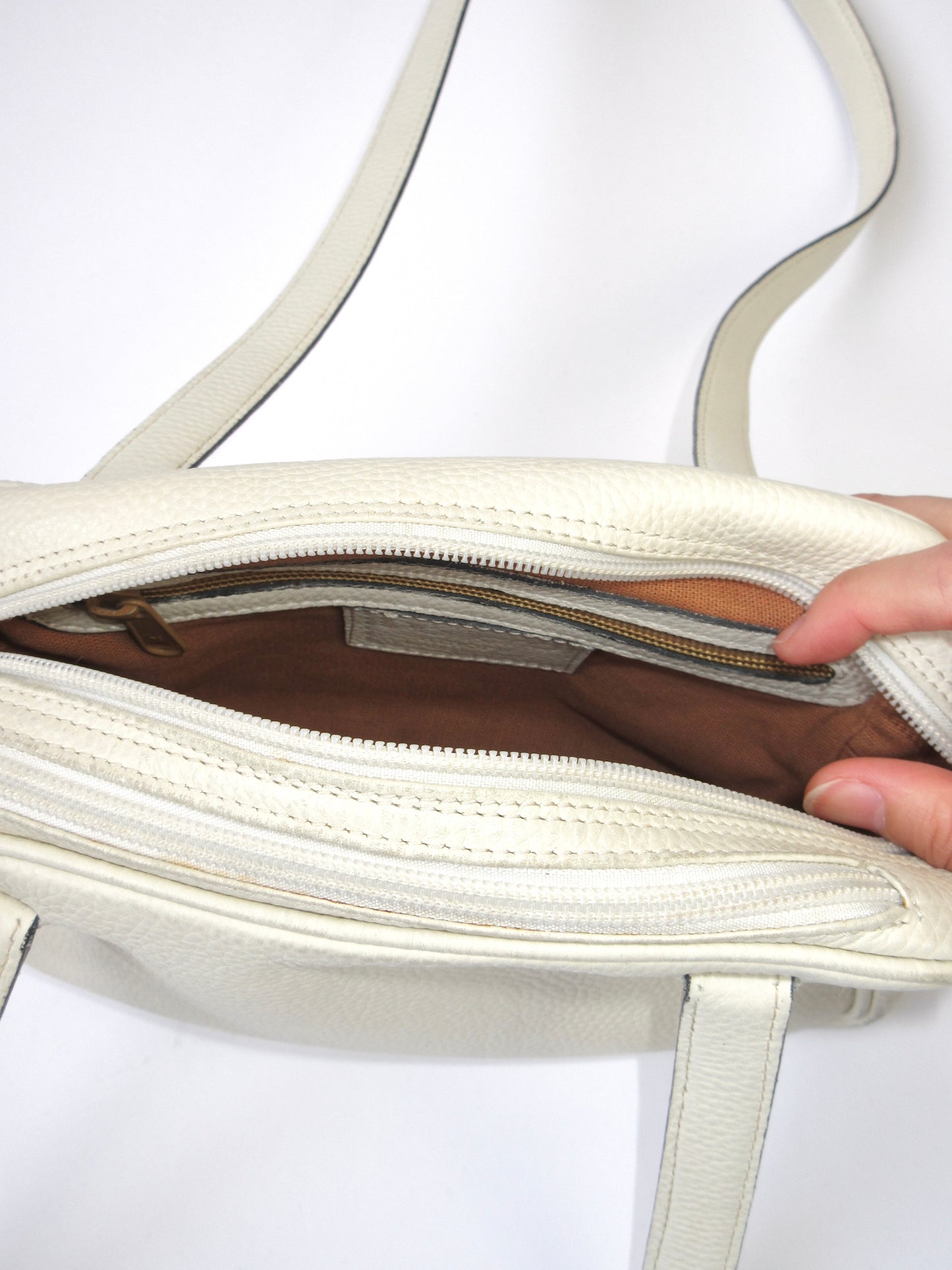 ivory shoulder bag