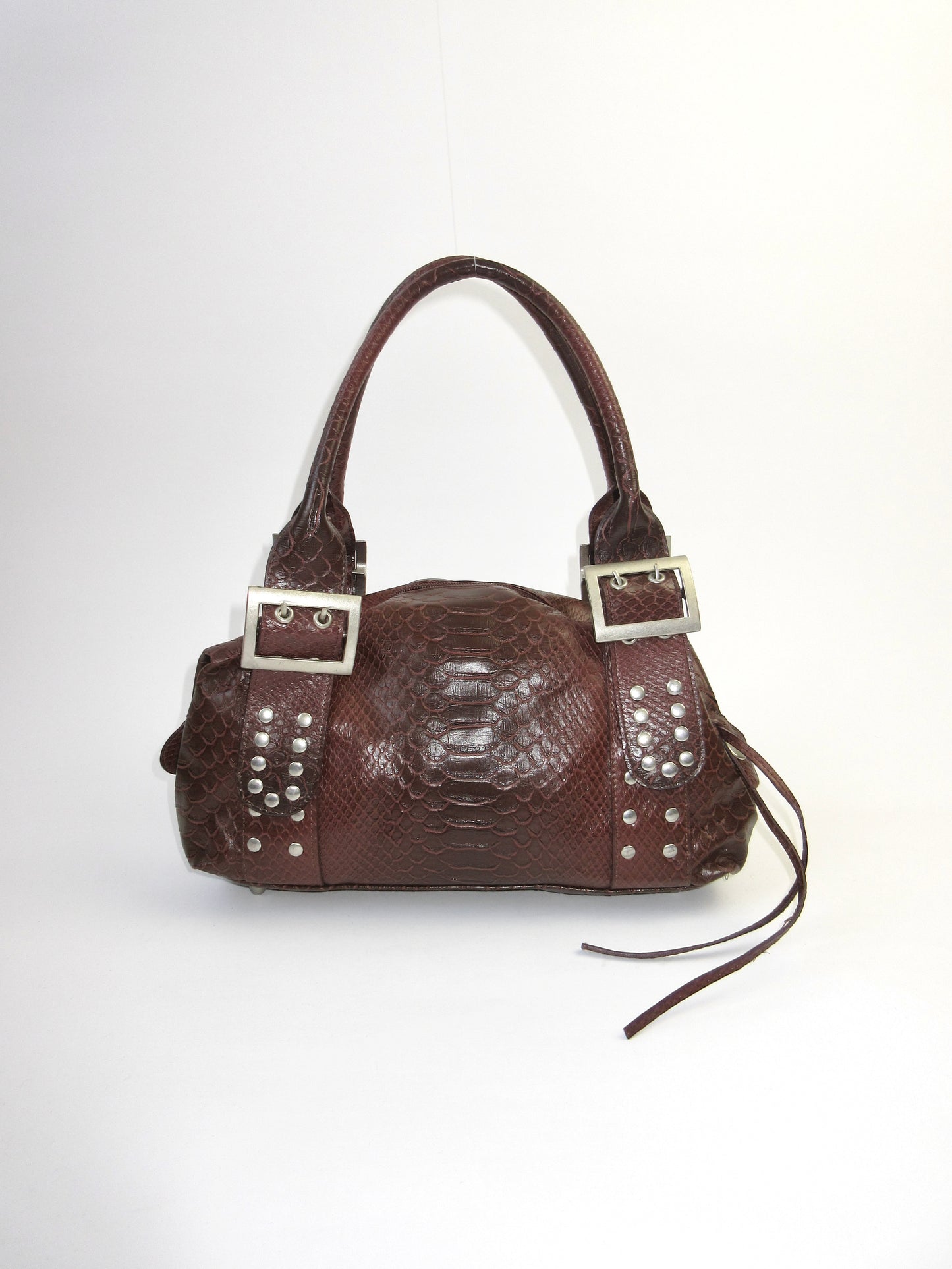 python pattern shoulder bag