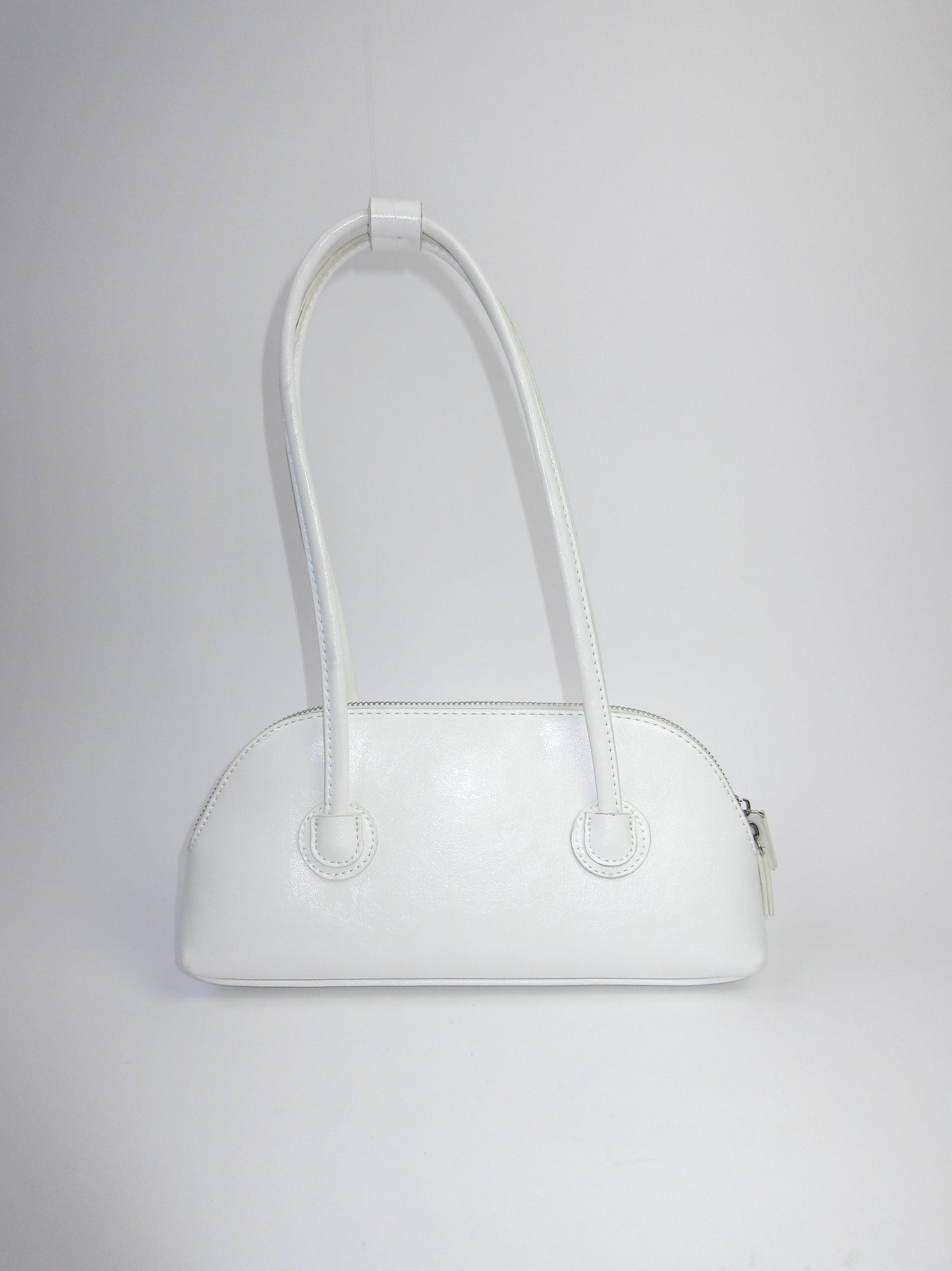 white mini hand bag