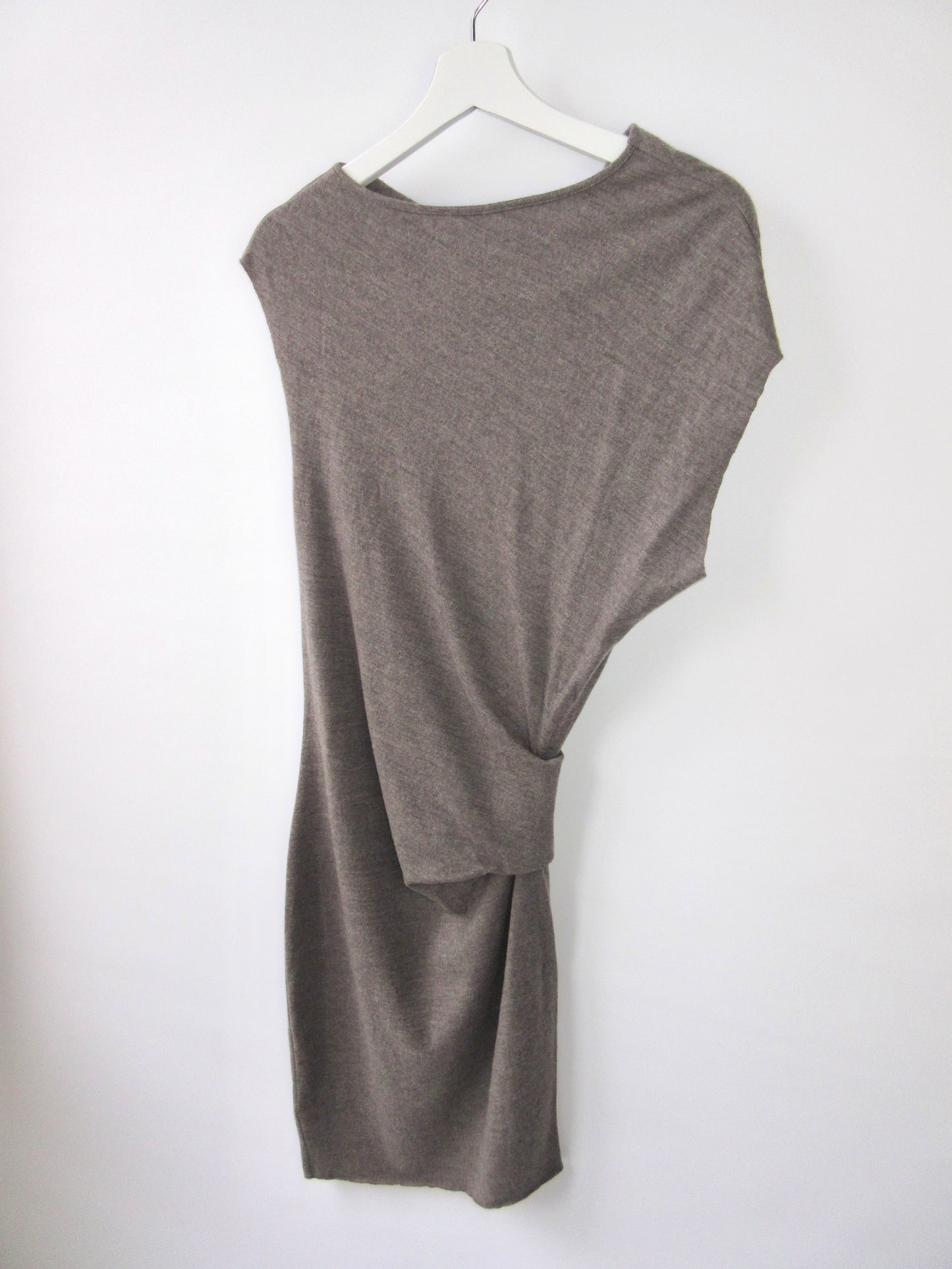 HELMUT LANG asymmetry drape dress