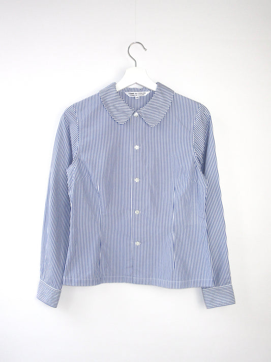 COMME des GARÇONS stripe round collar shirt
