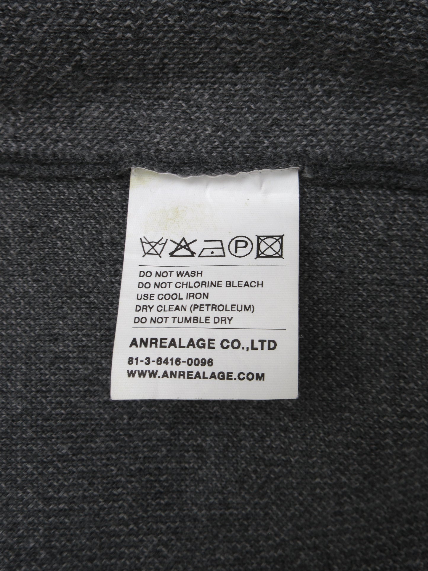 ANREALAGE turtleneck knit