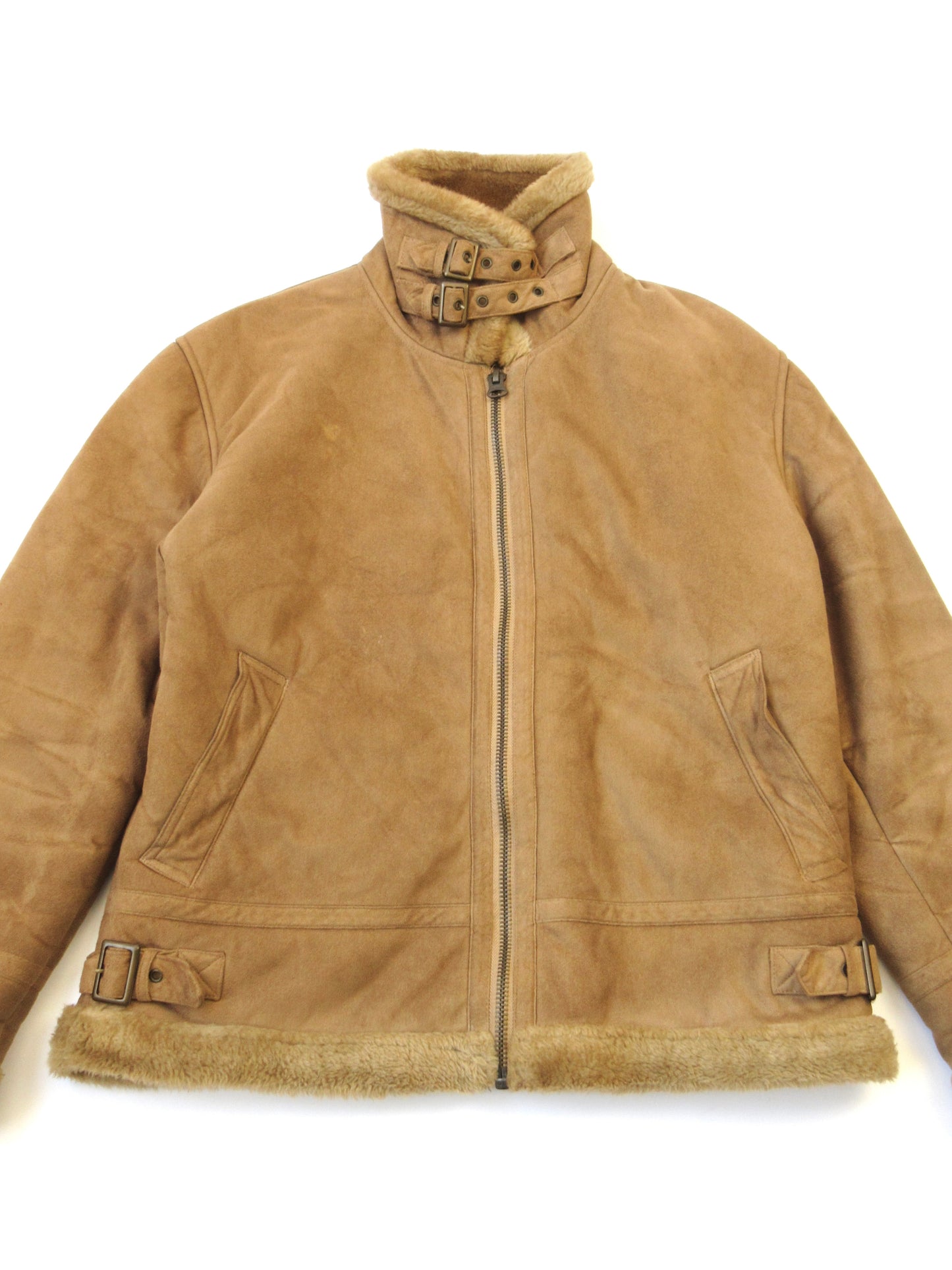 【used】oversized mouton jacket