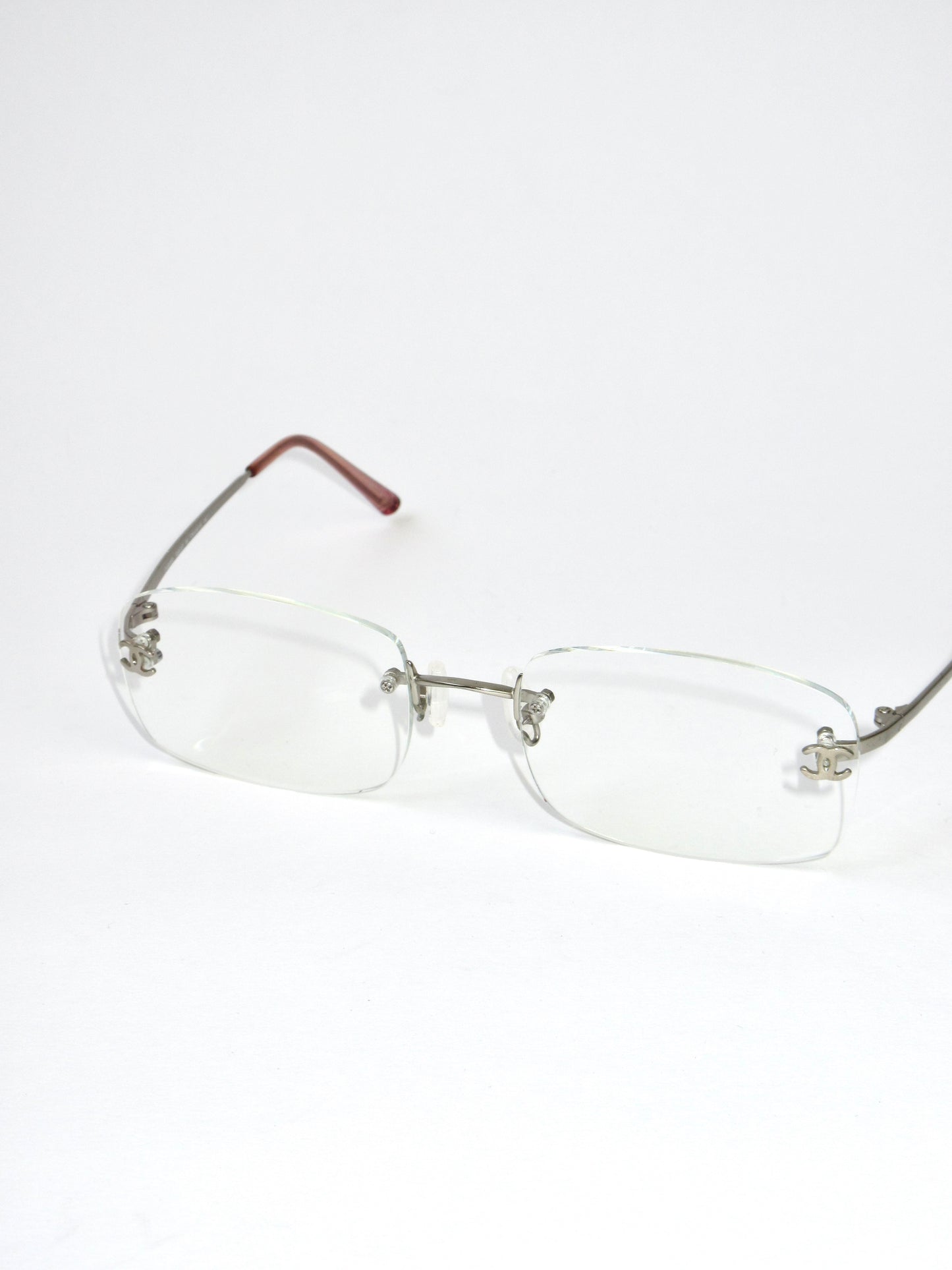 CHANEL rimless glasses