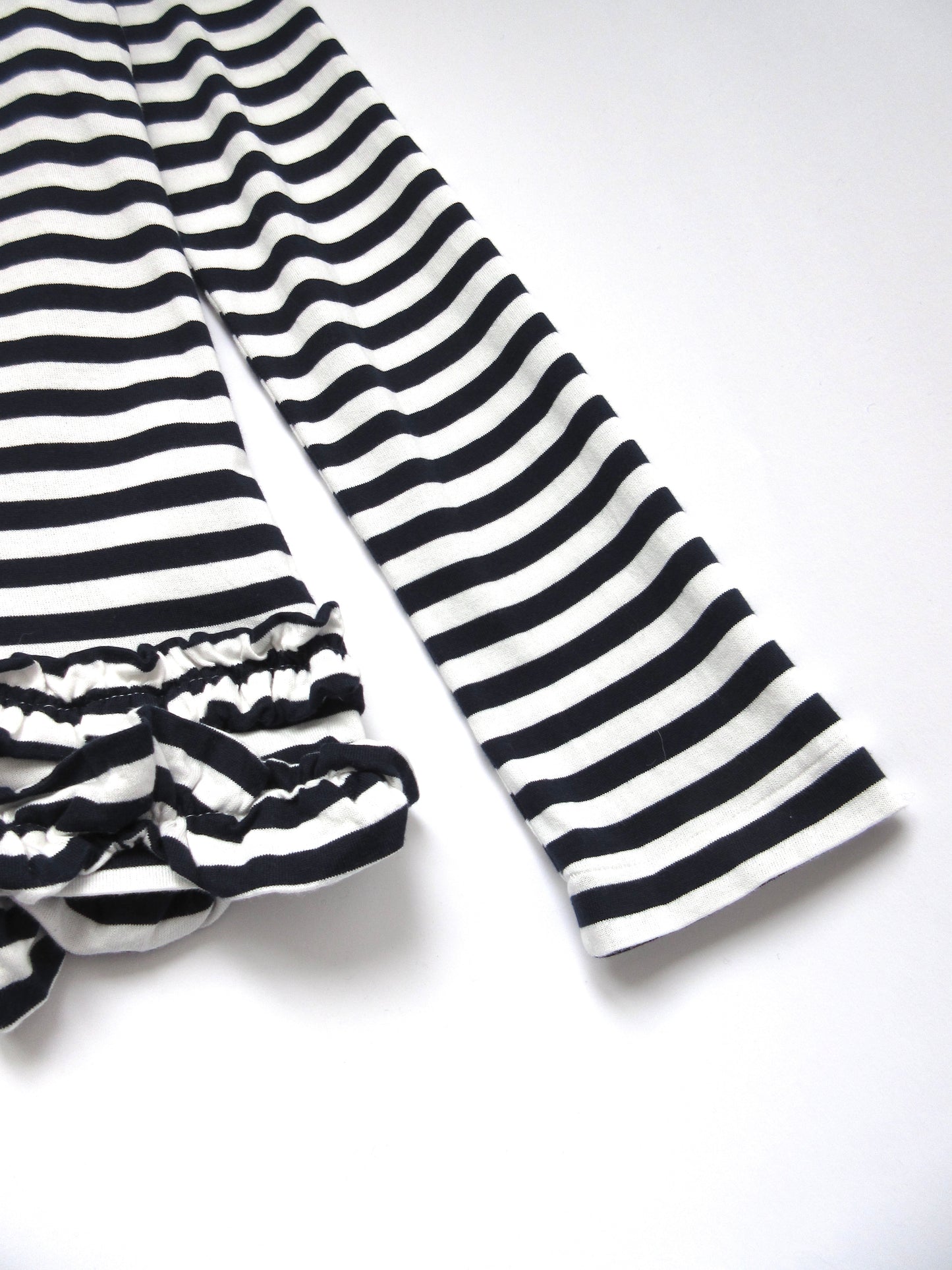 COMME des GARÇONS stripe frill longsleeve