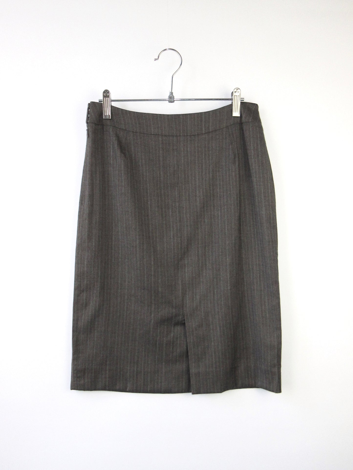 DAKS brown stripe skirt