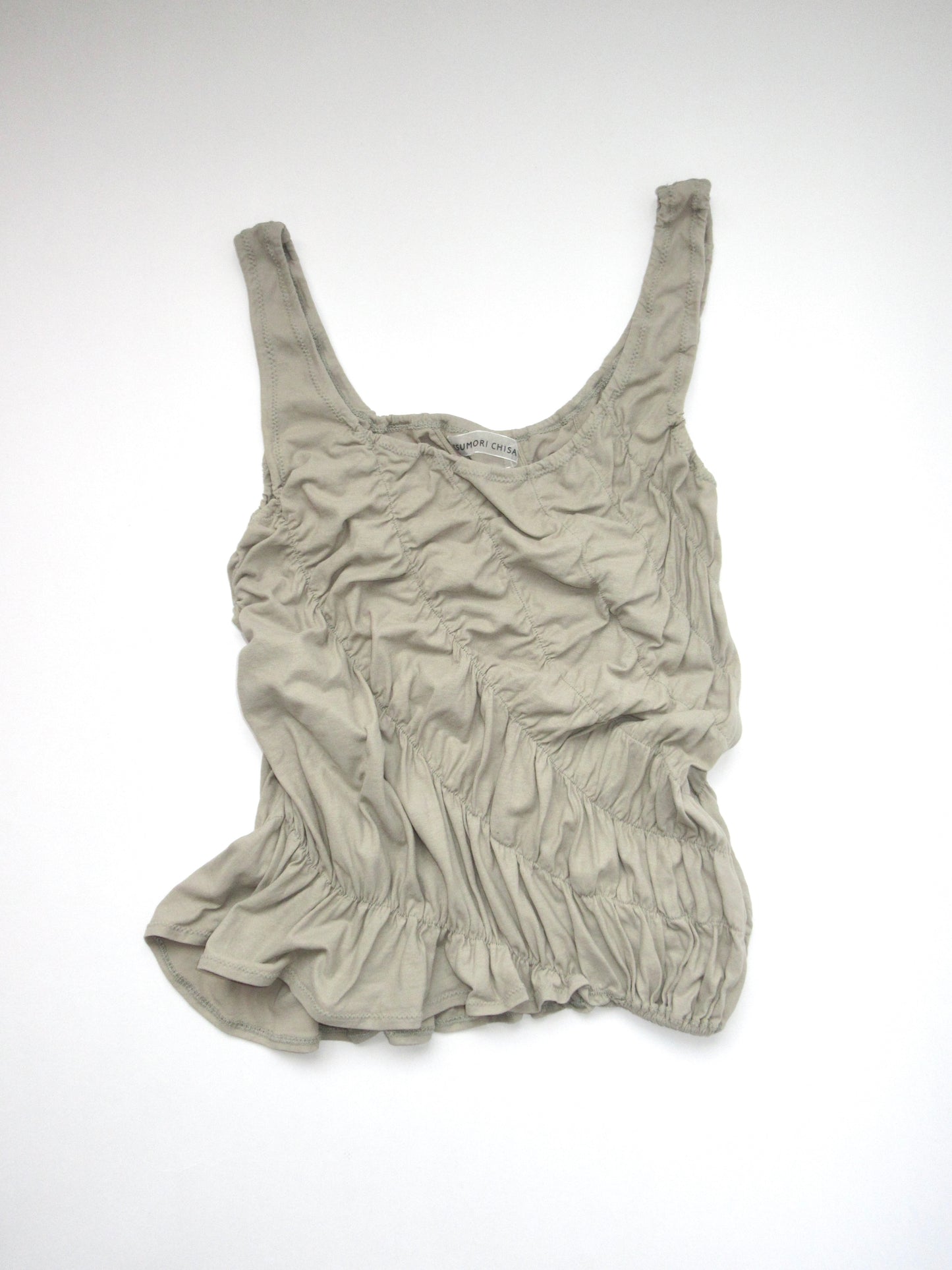 TSUMORI CHISATO shirring sleeveless top