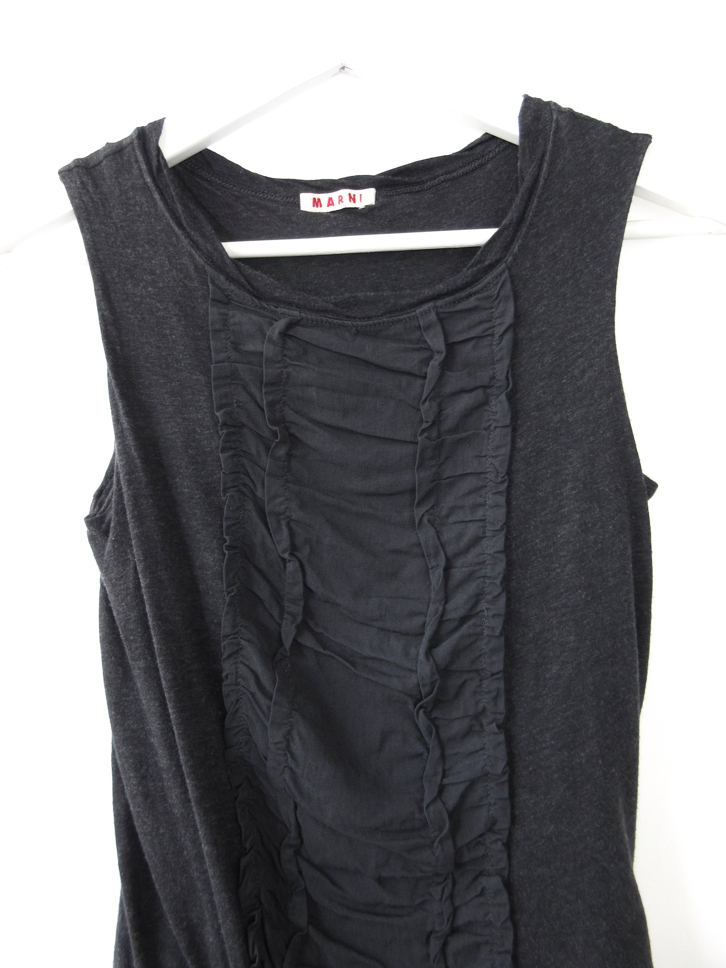 MARNI dark gray knit sleeveless