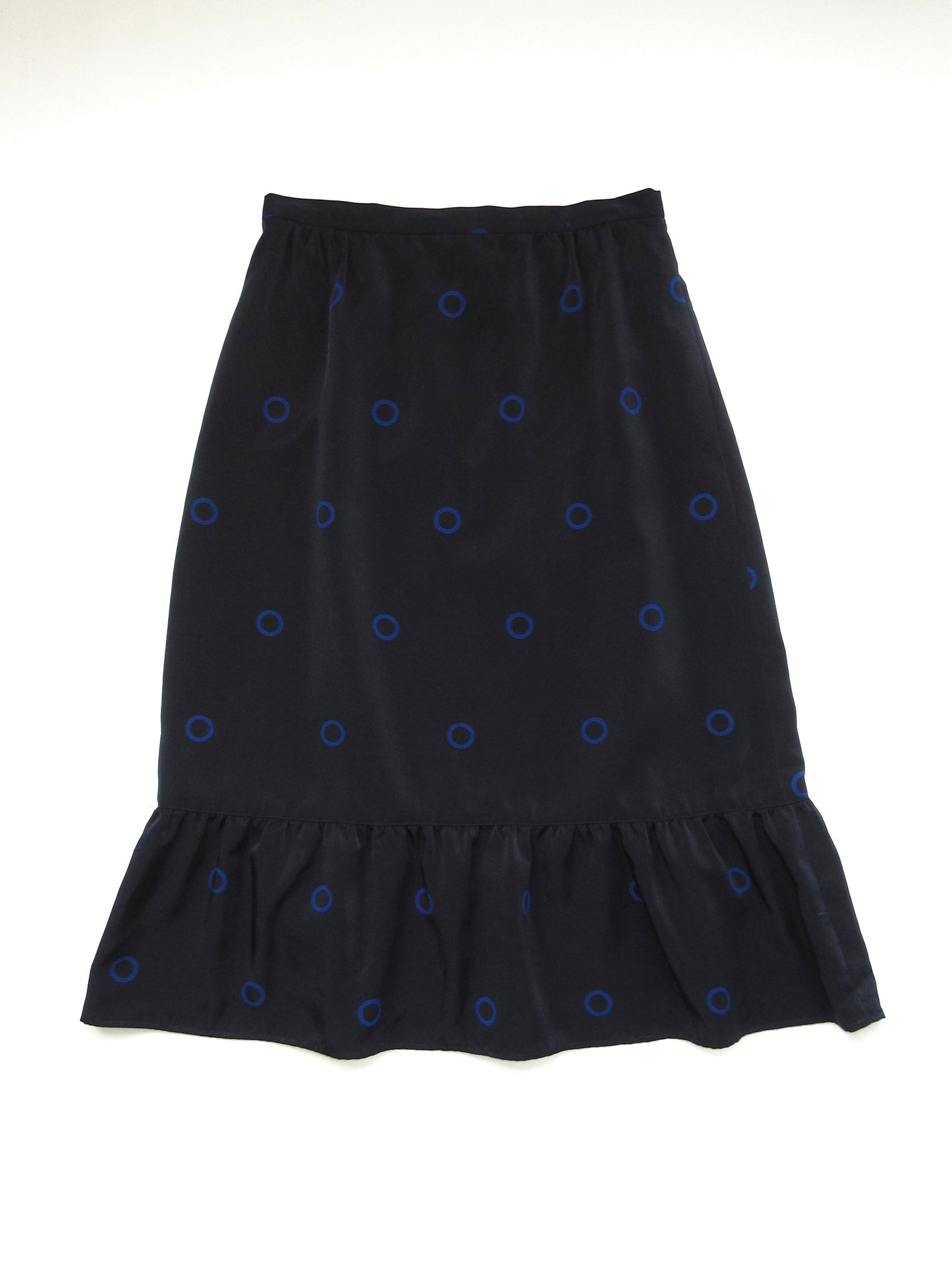 polka-dots navy skirt