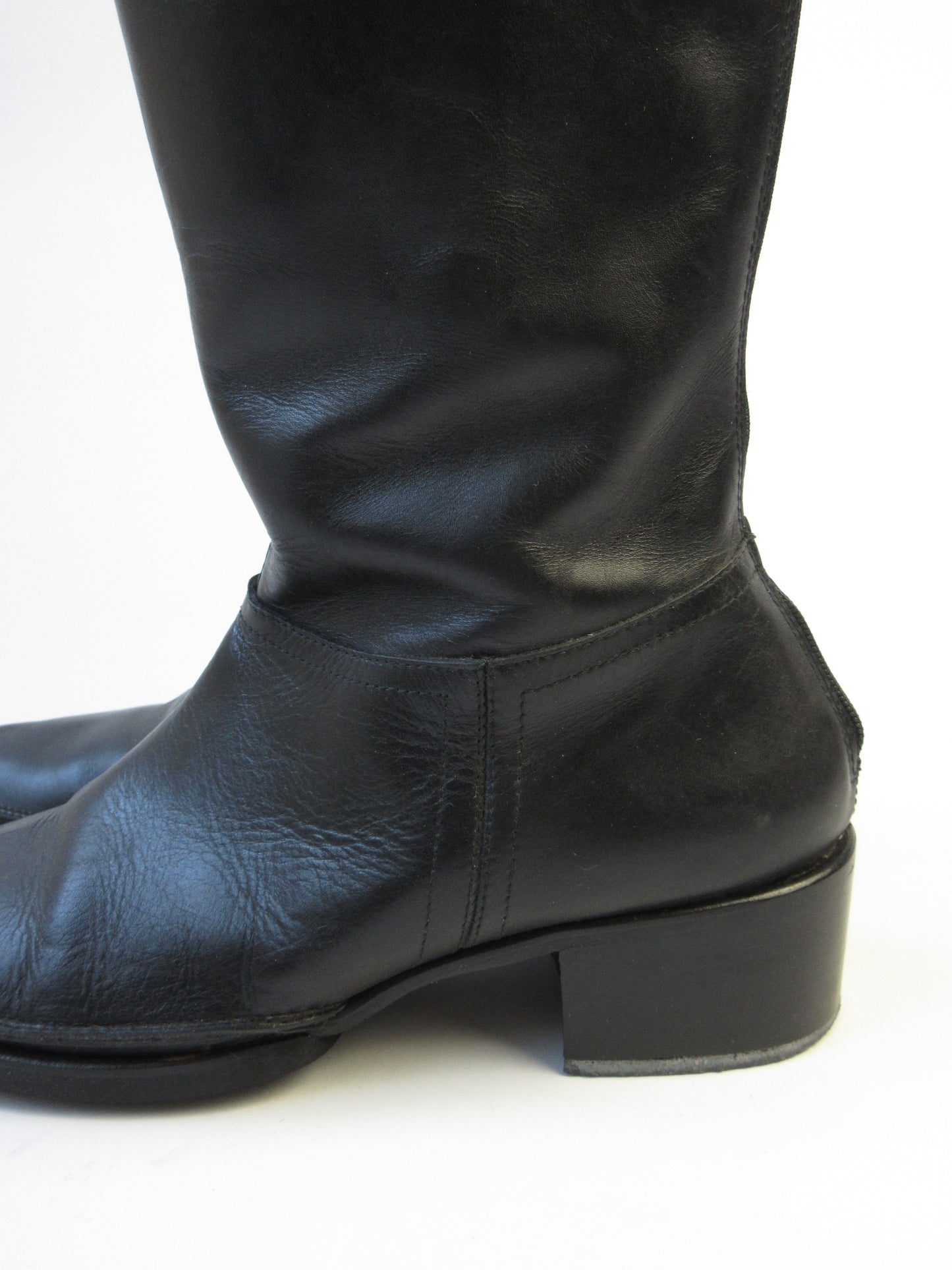 back zip-up boots