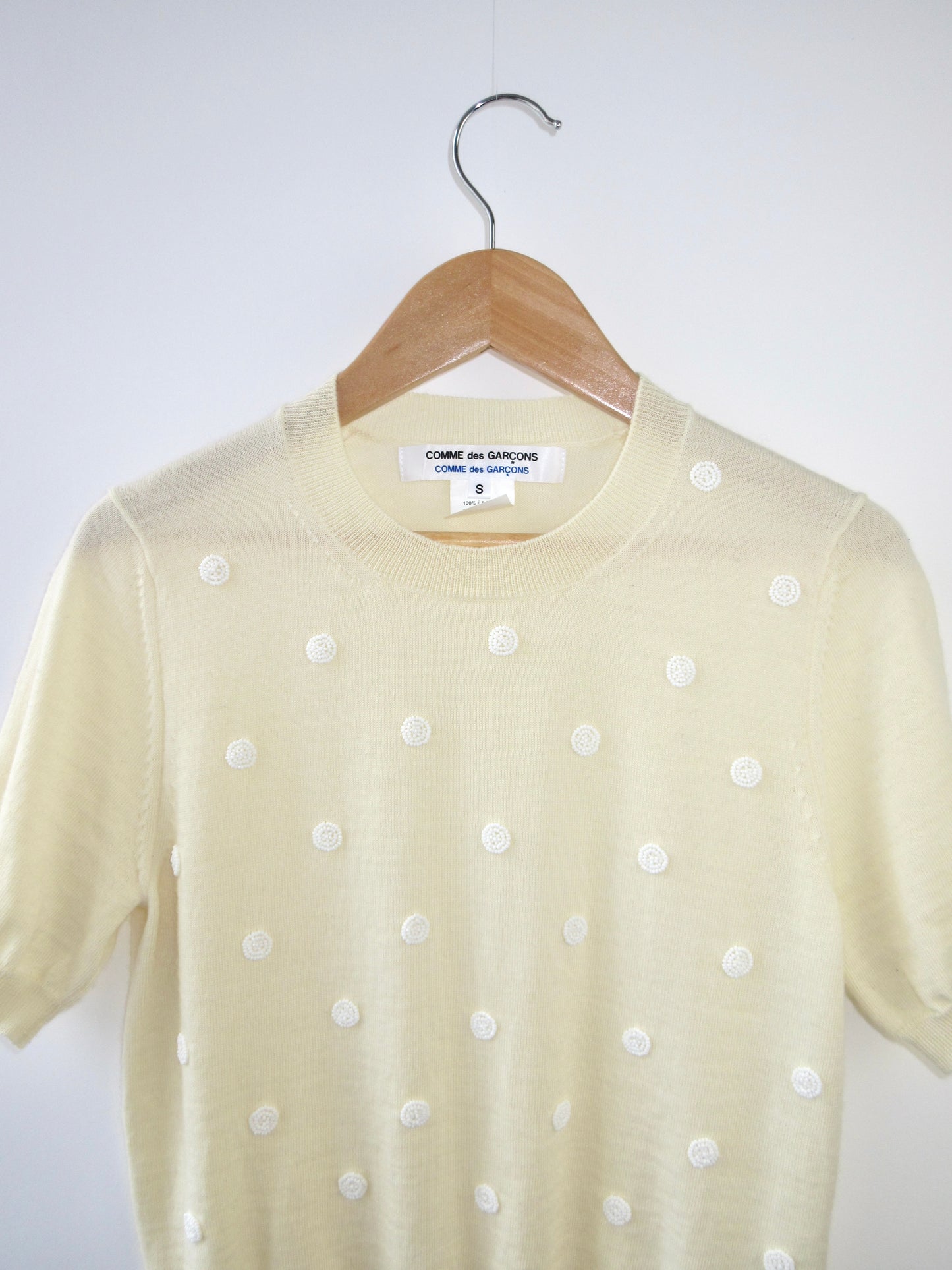 comme des garcons knit top