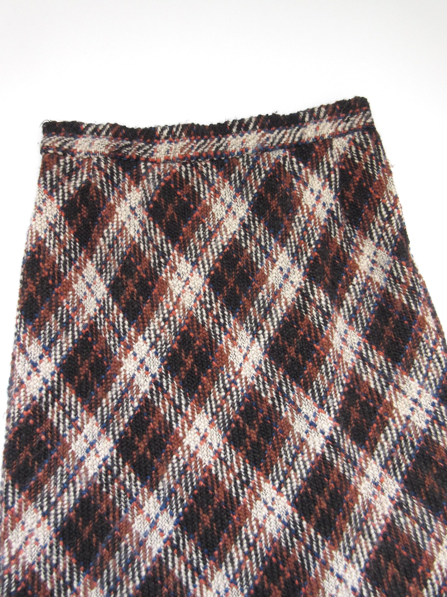 bias check fringe skirt