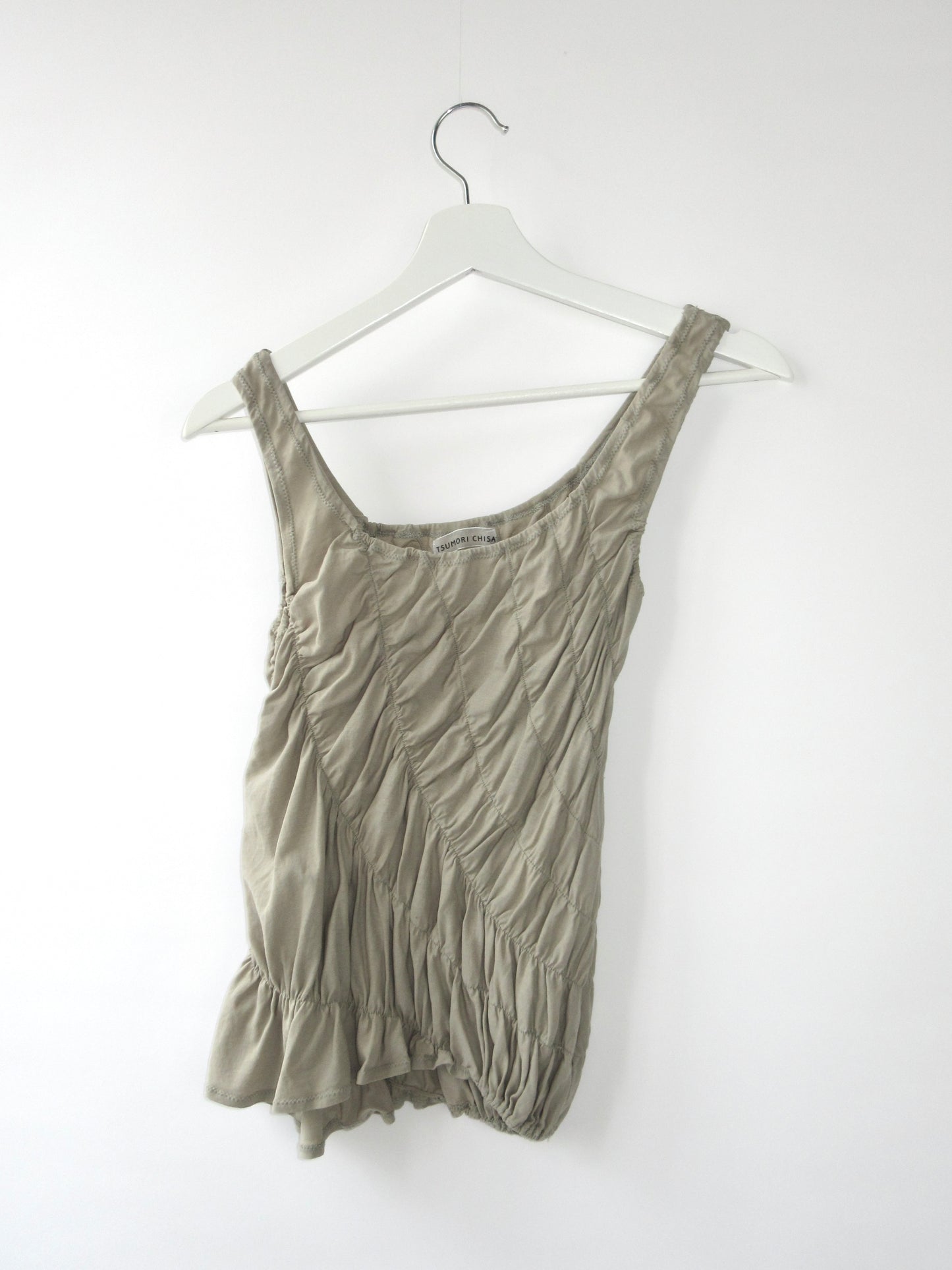 TSUMORI CHISATO shirring sleeveless top