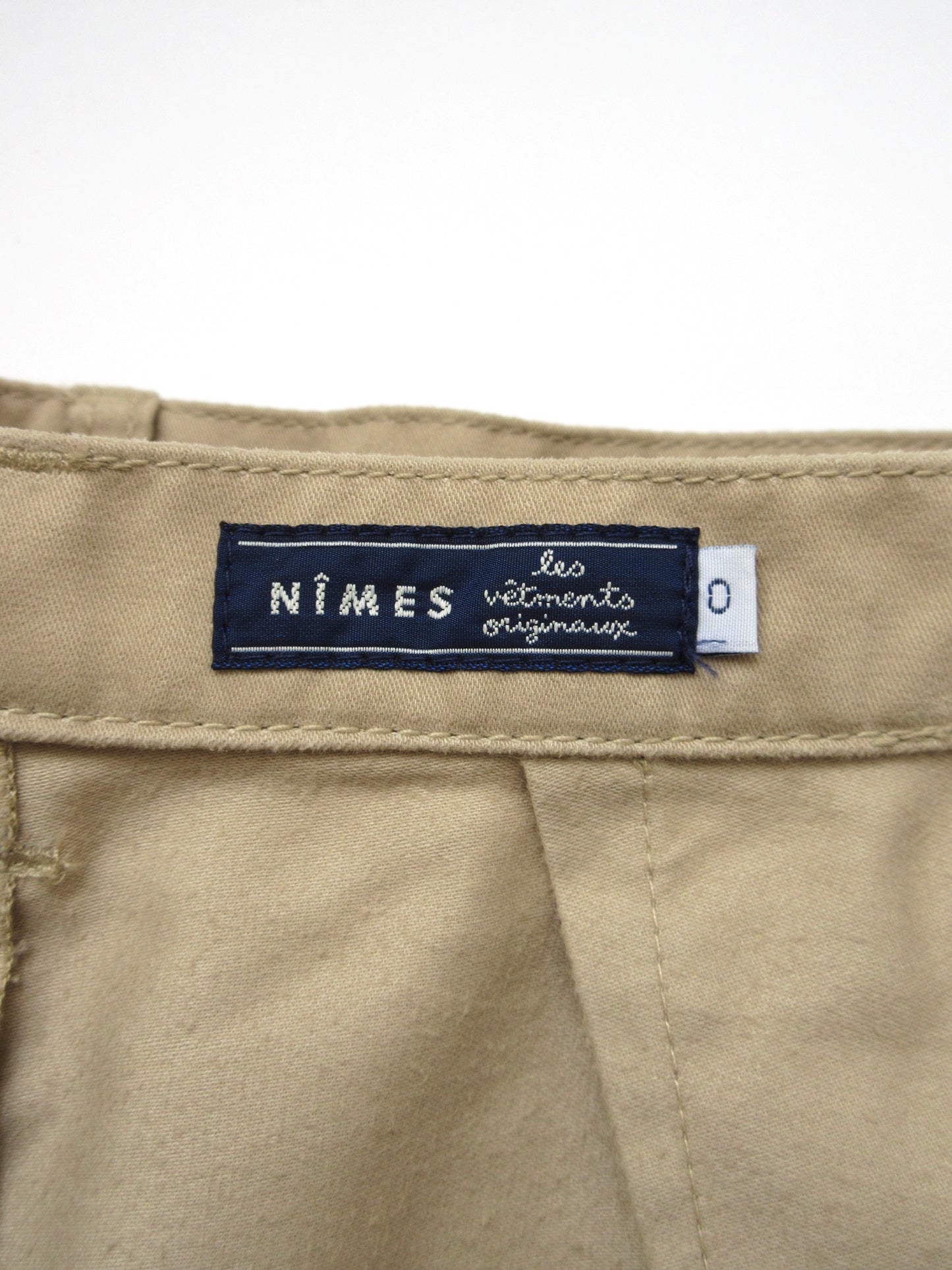 beige cargo skirt