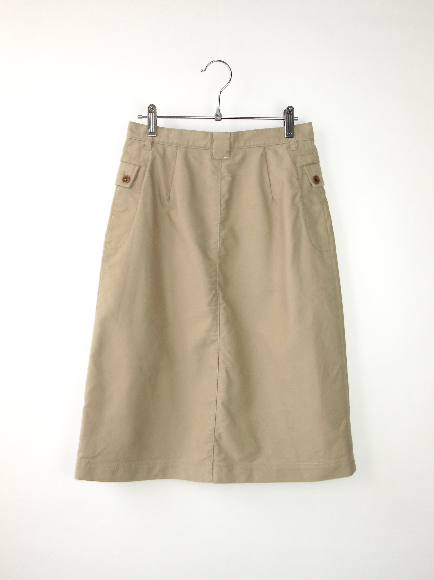 beige cargo skirt