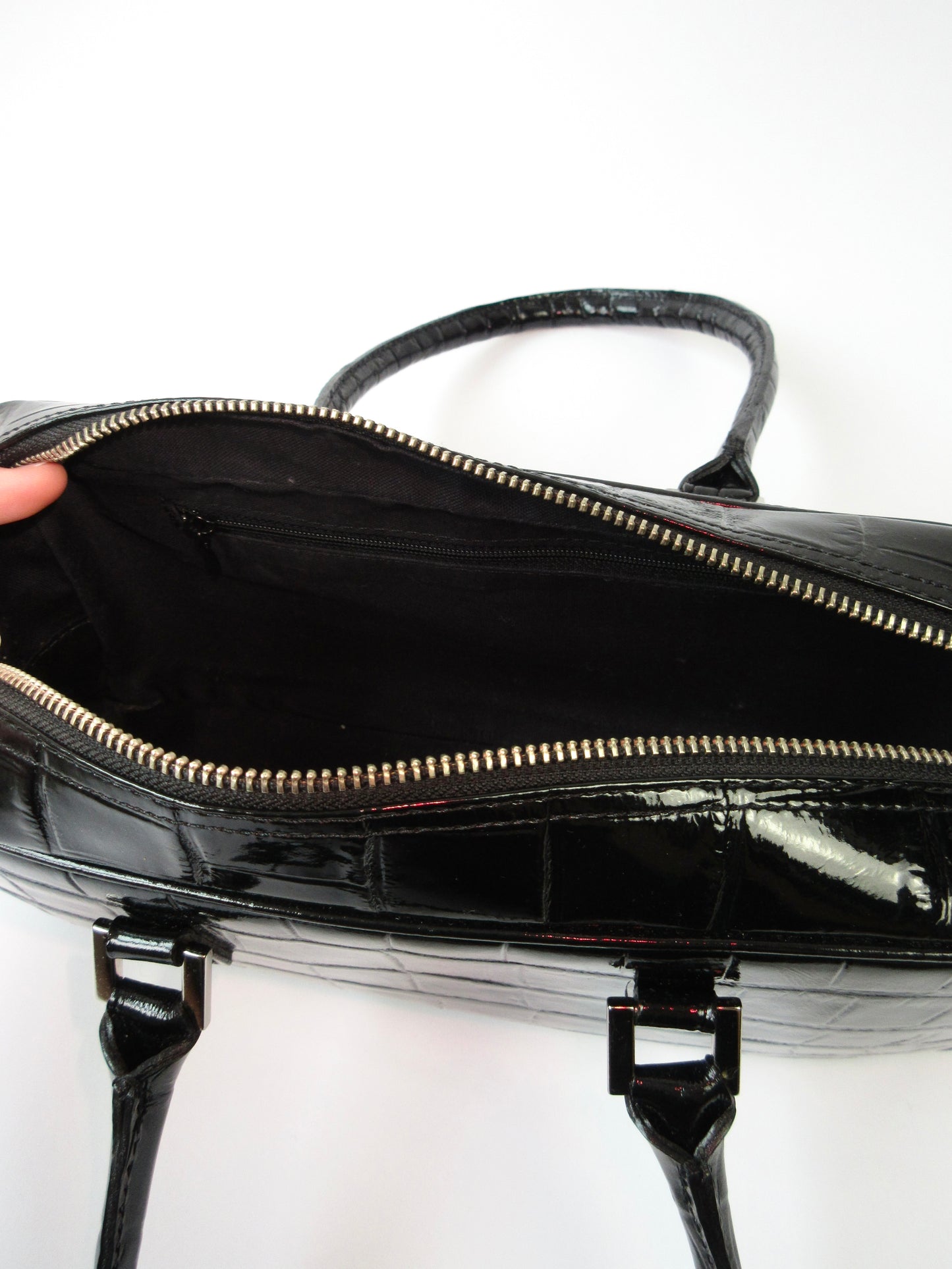 gross leather baguette bag