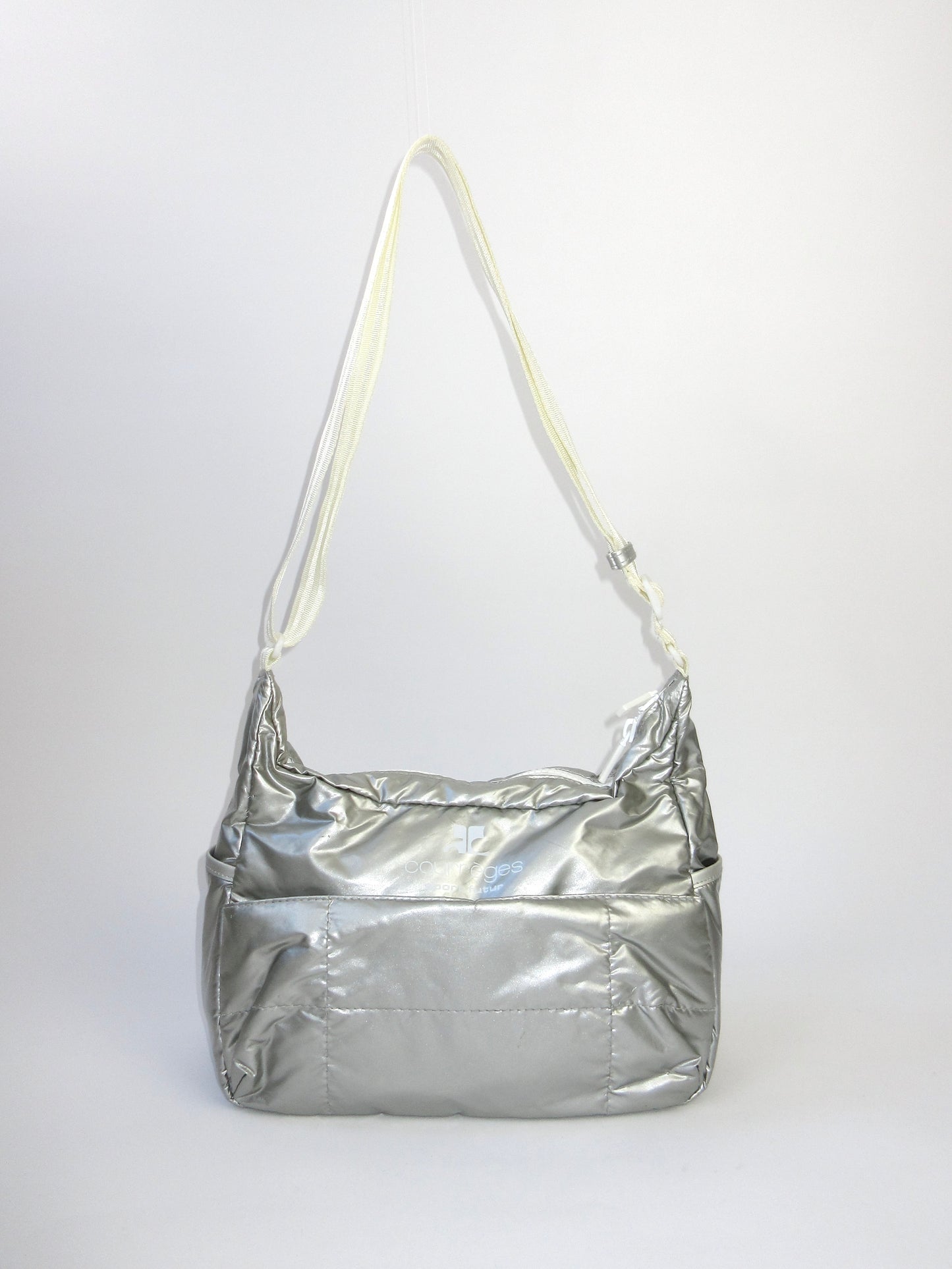 courreges silver shoulder bag