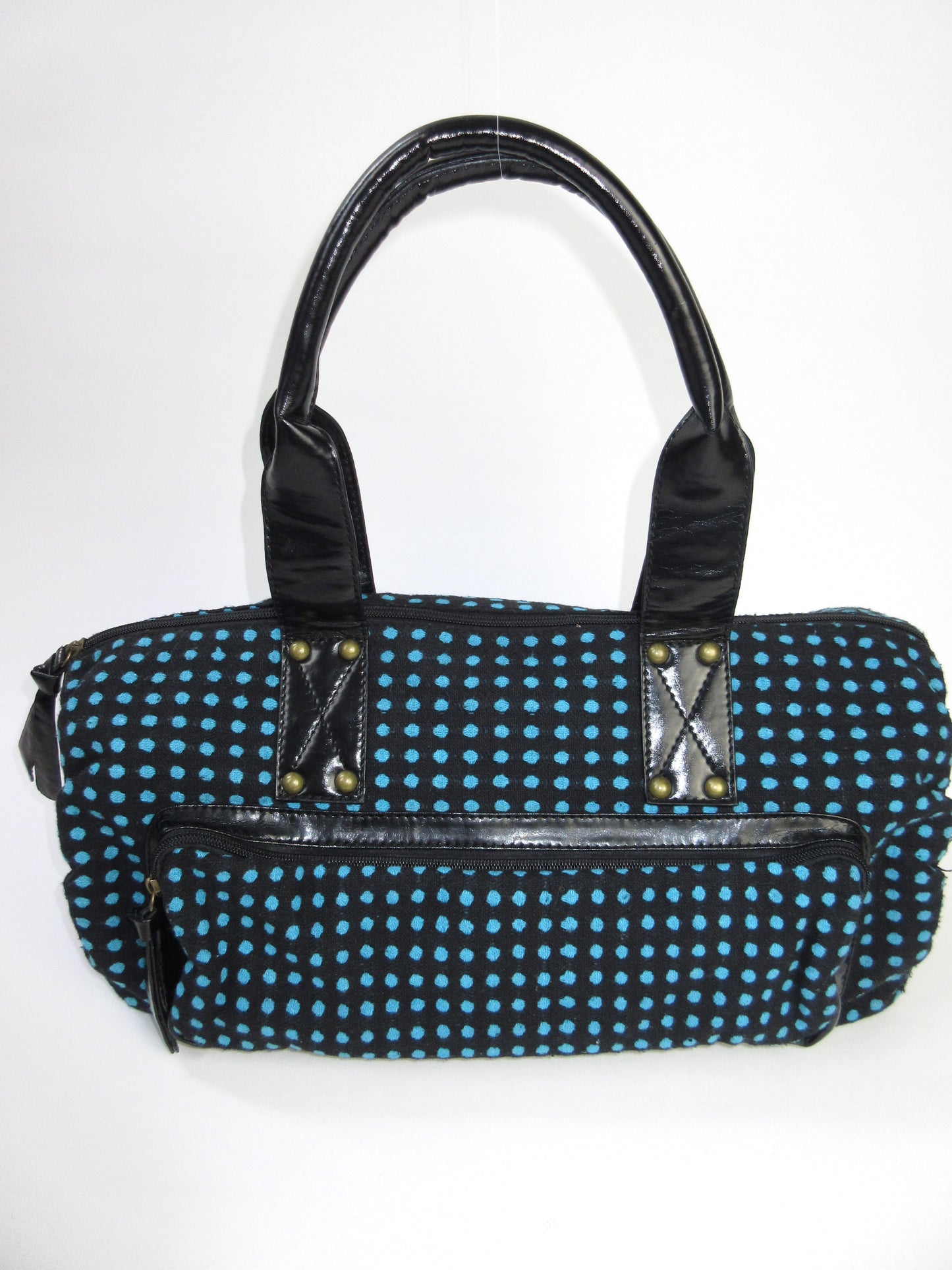 polka dots boston bag