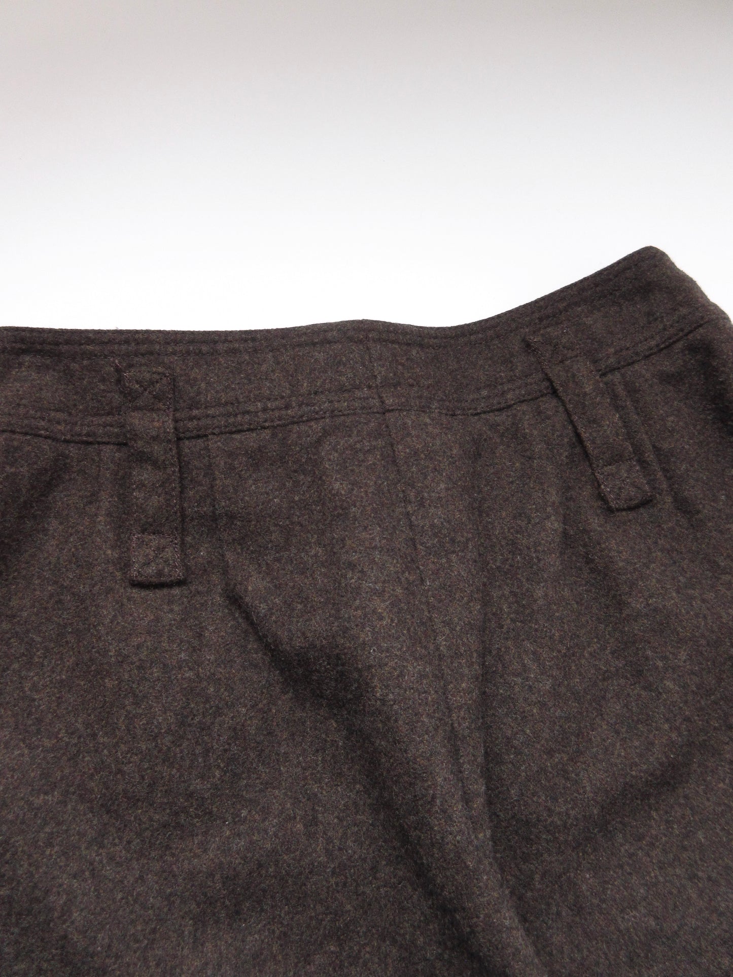 Max Mara brown design wool slacks