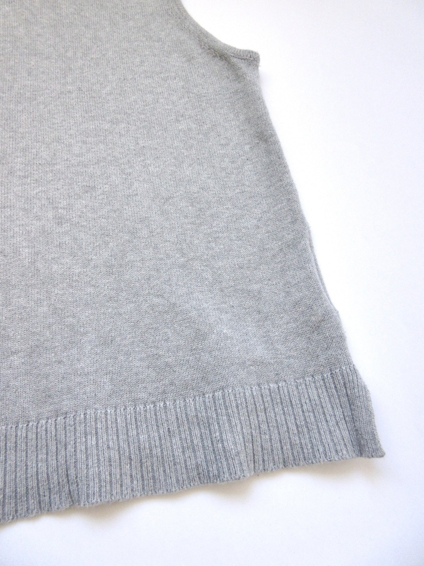 【used】gray cotton vest