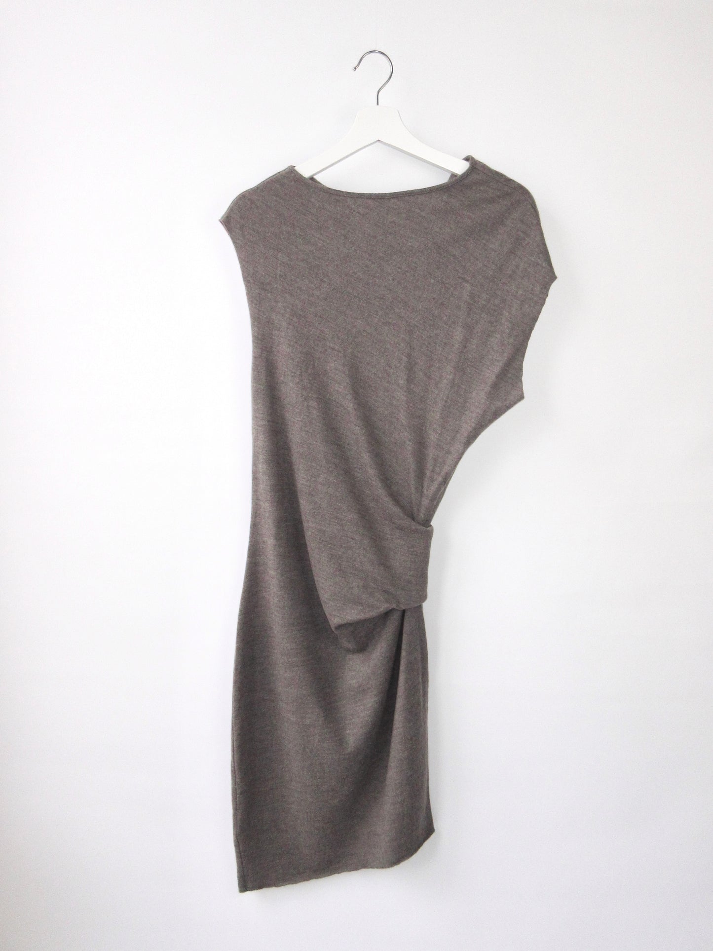 HELMUT LANG asymmetry drape dress