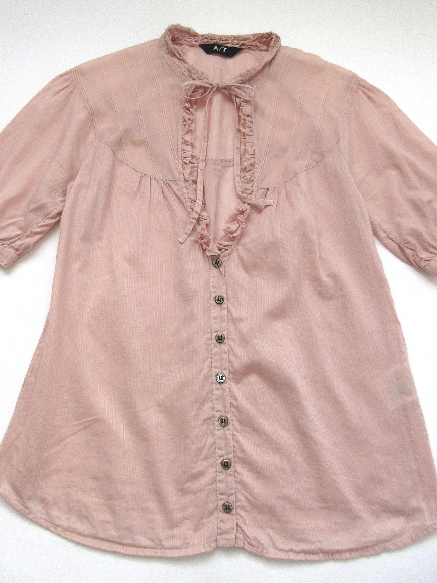 【used】A/T muted pink blouse