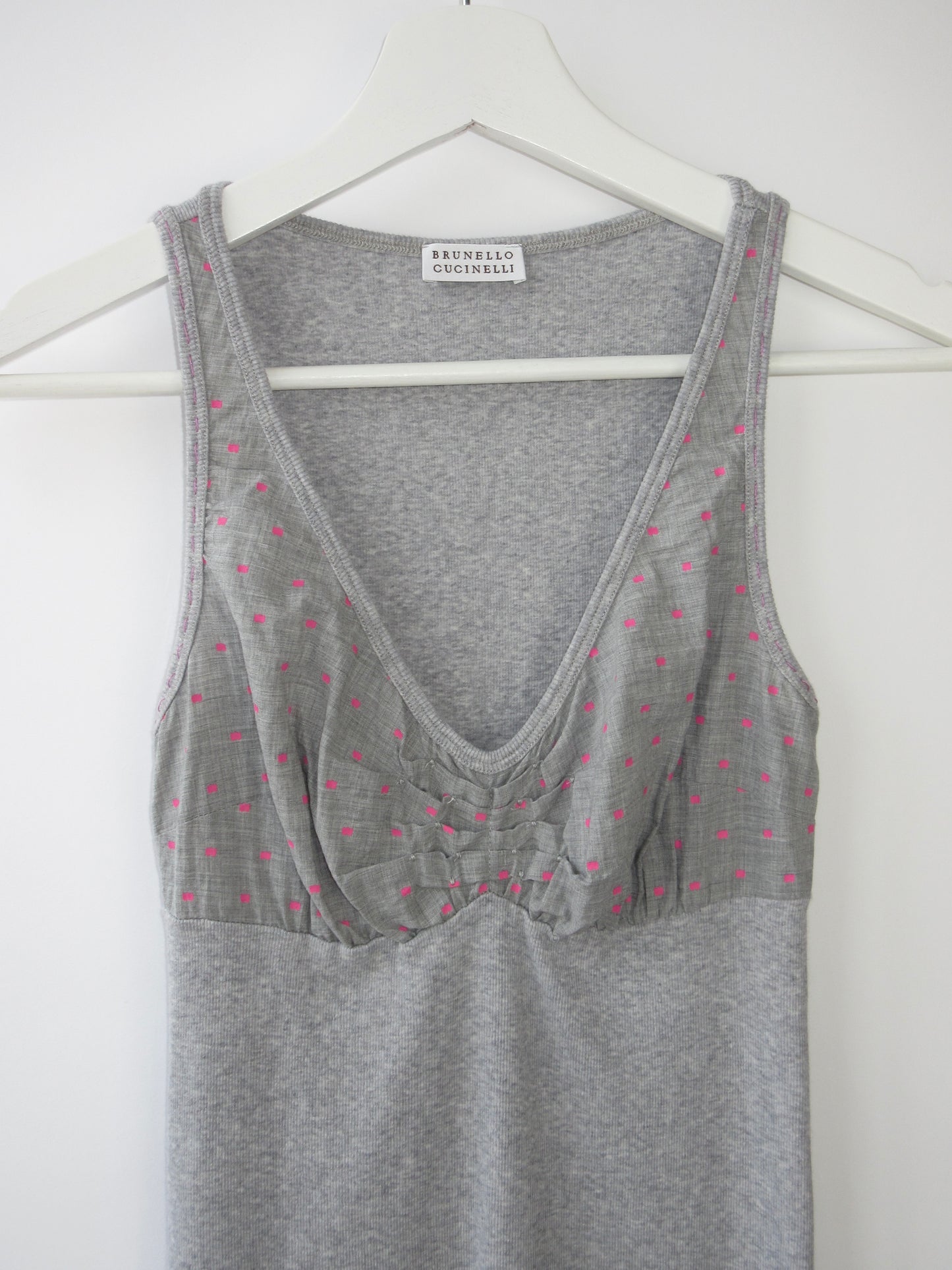 dots design sleeveless top