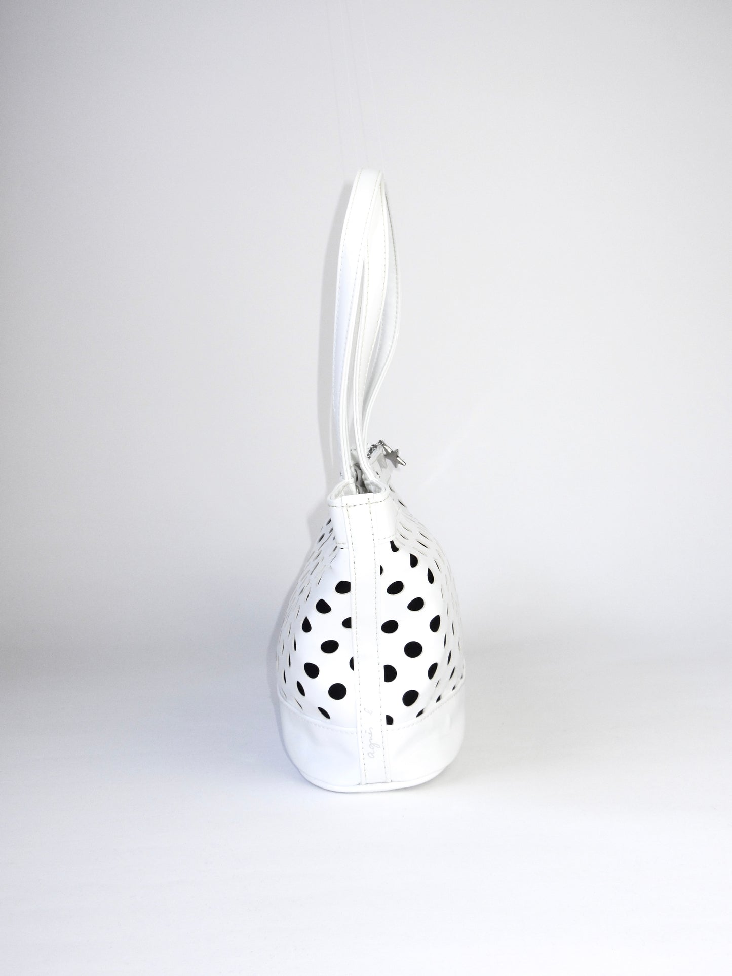 agnes b. polka dots monotone bag
