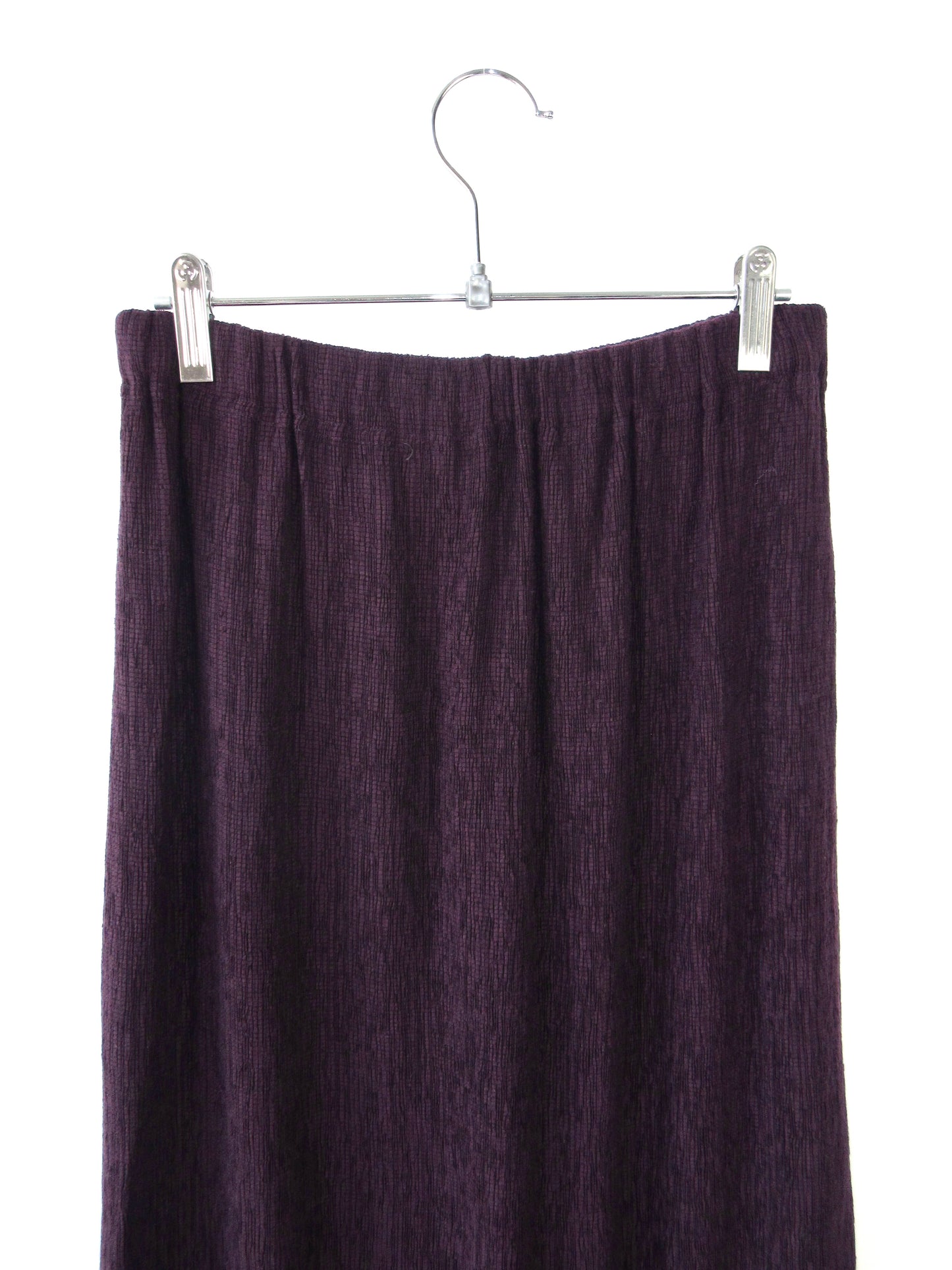 purple long skirt