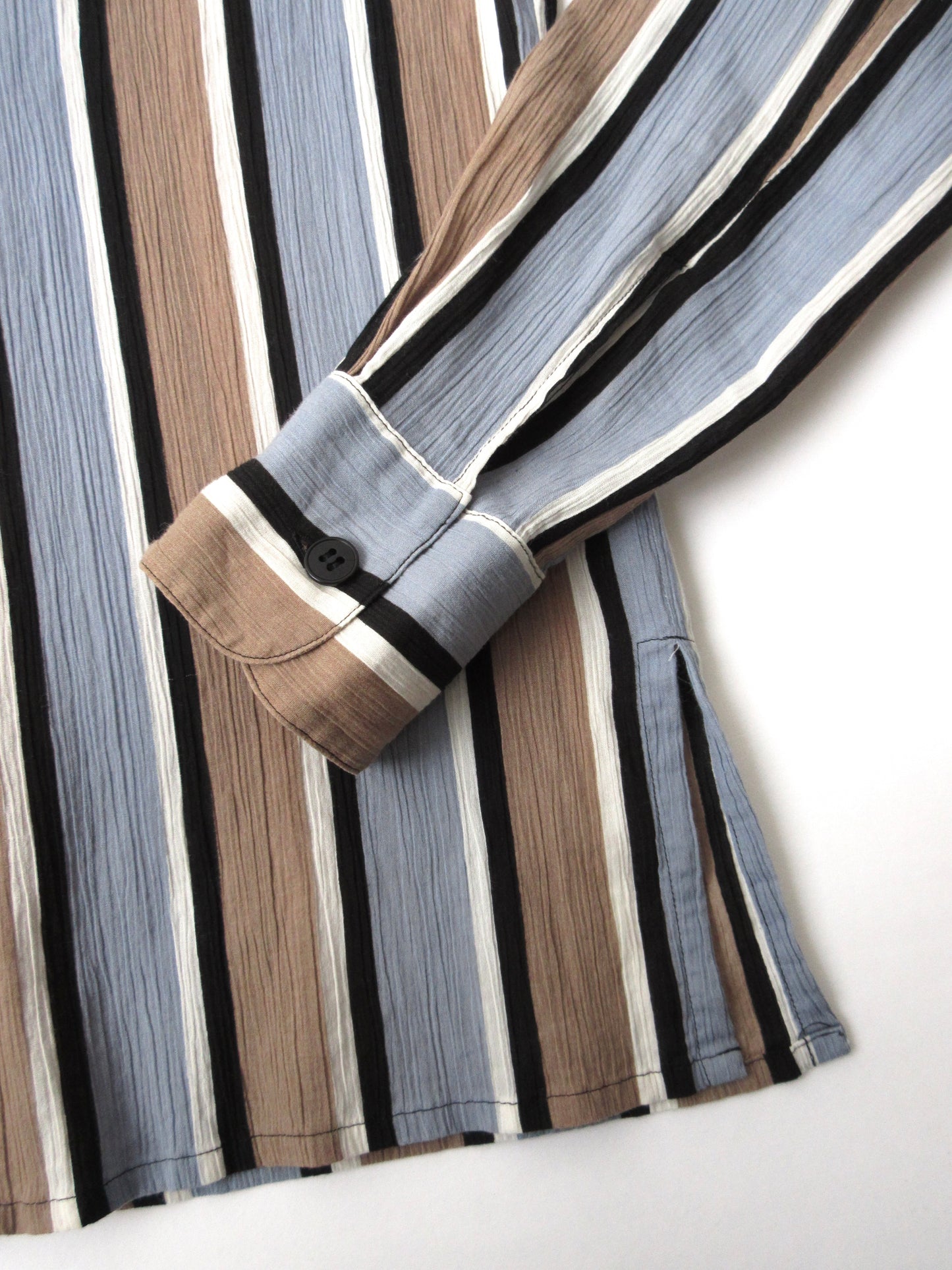 agnes b. stripe crepe shirt