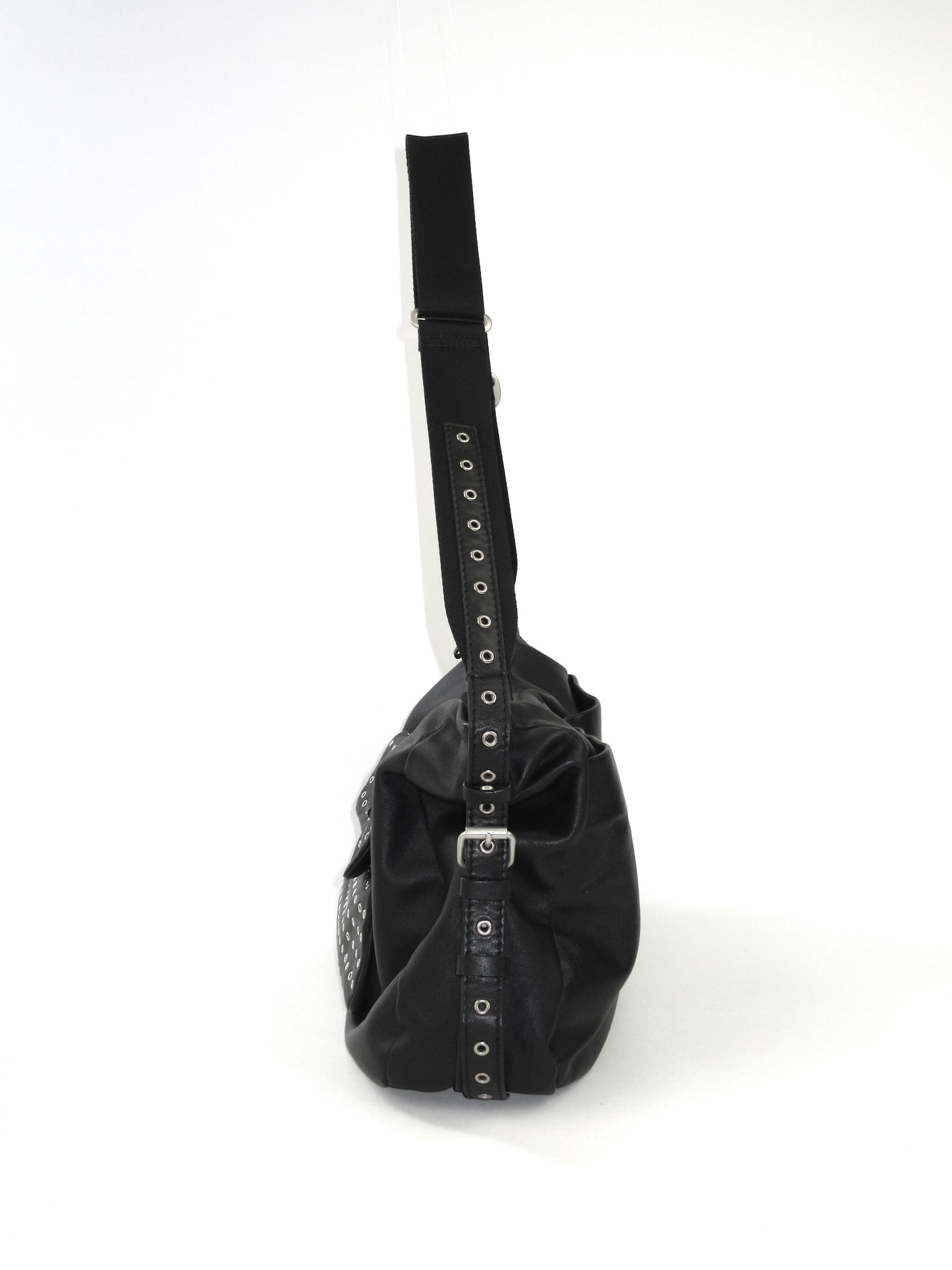 agnes b. eyelet design shoulder bag