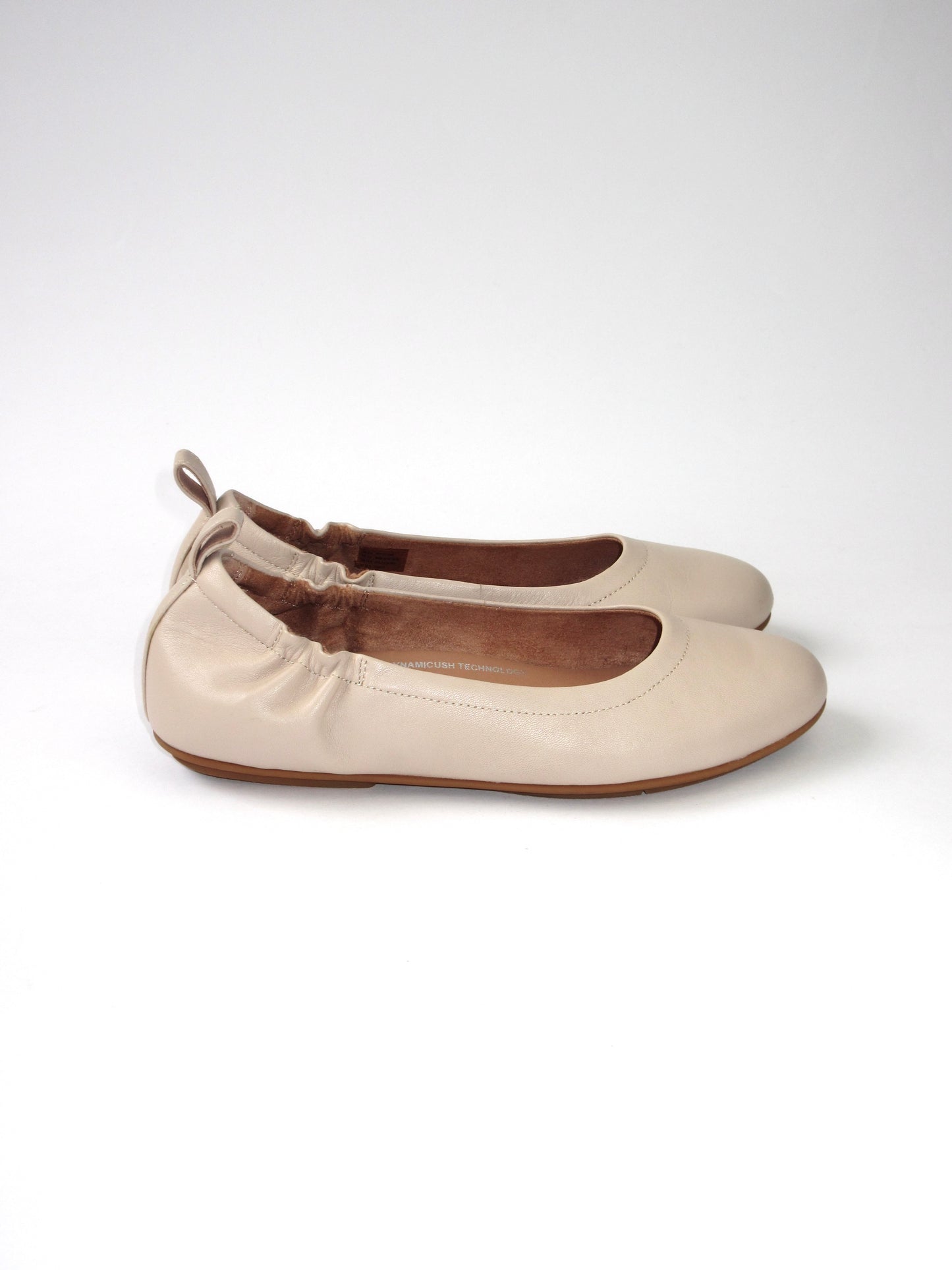 beige color flat shoes